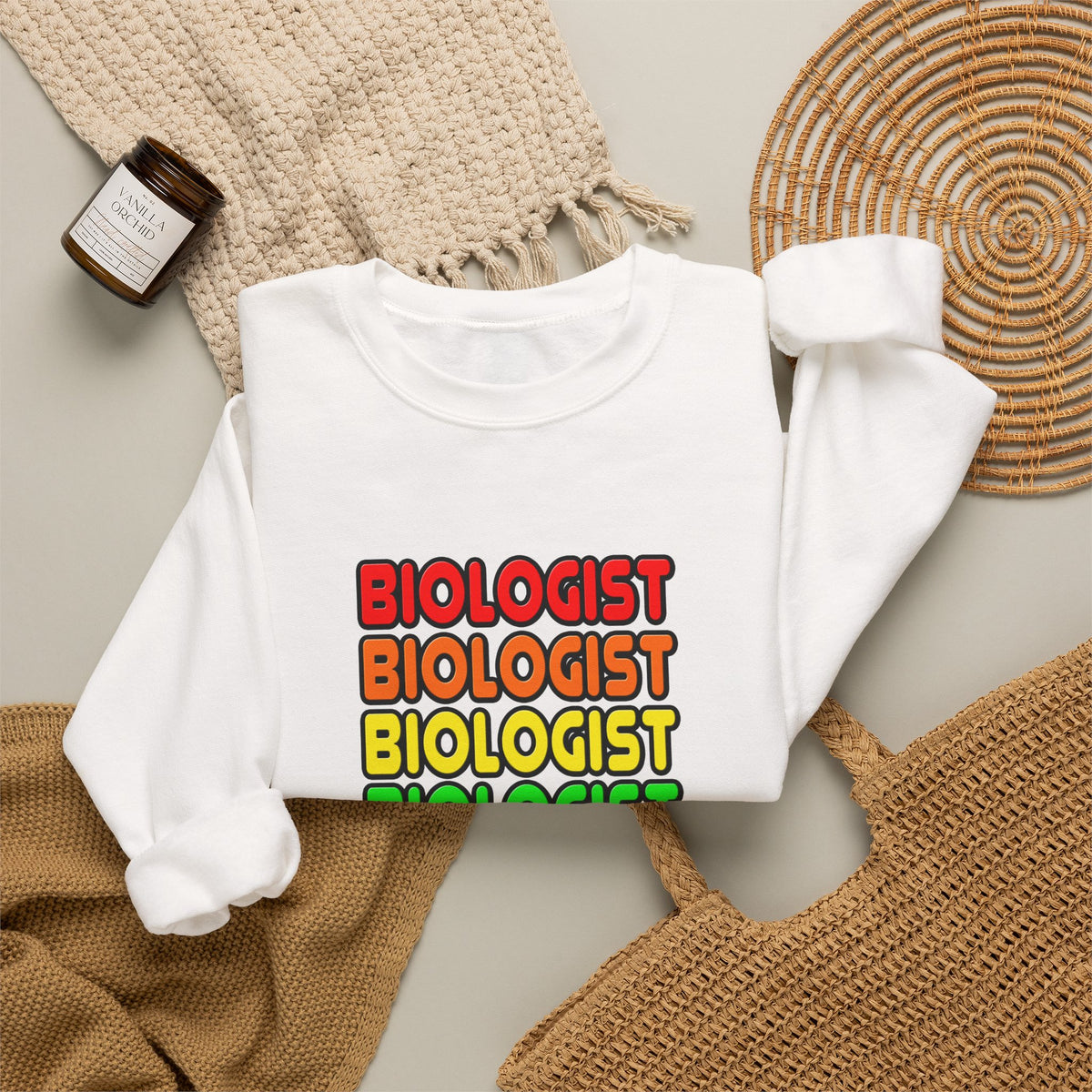 Rainbow Biologist - Unisex Heavy Blend™ Crewneck Sweatshirt