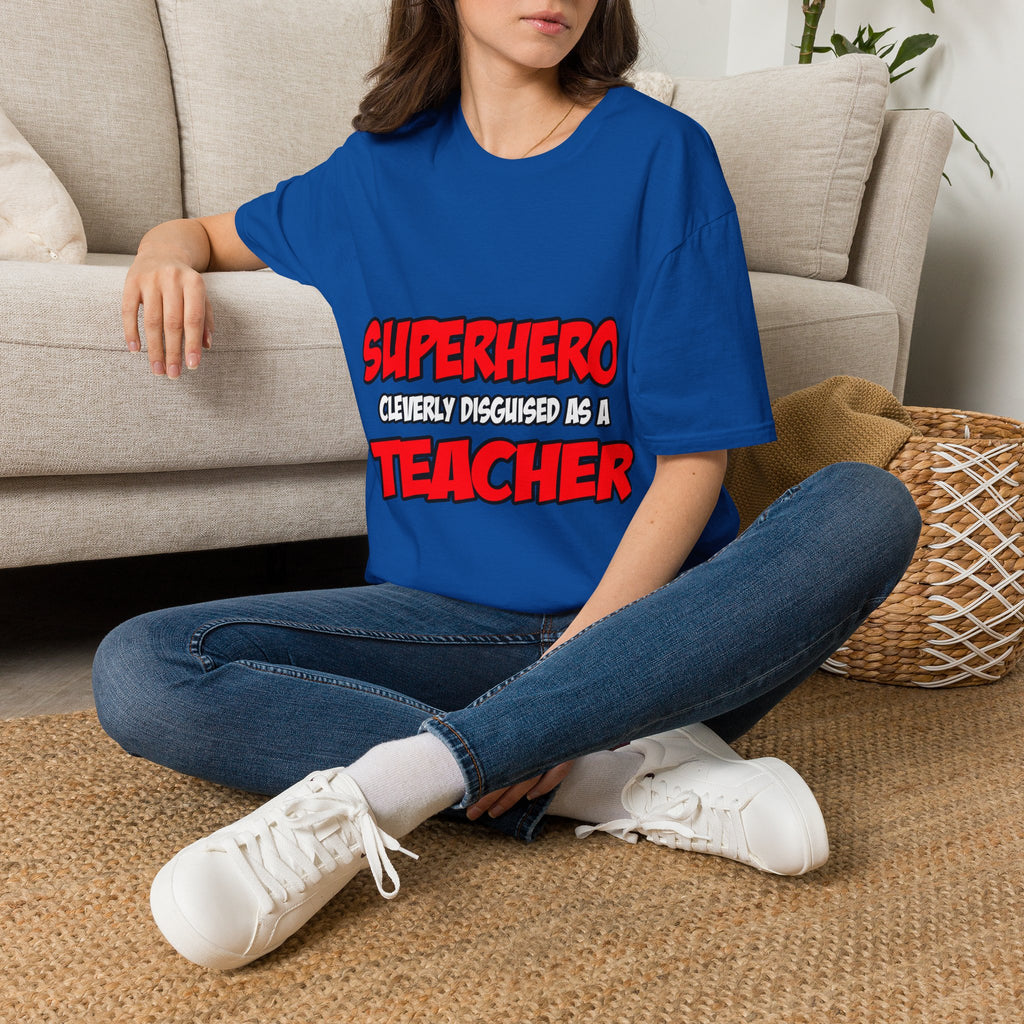 Superhero...Teacher - Unisex Softstyle T-Shirt