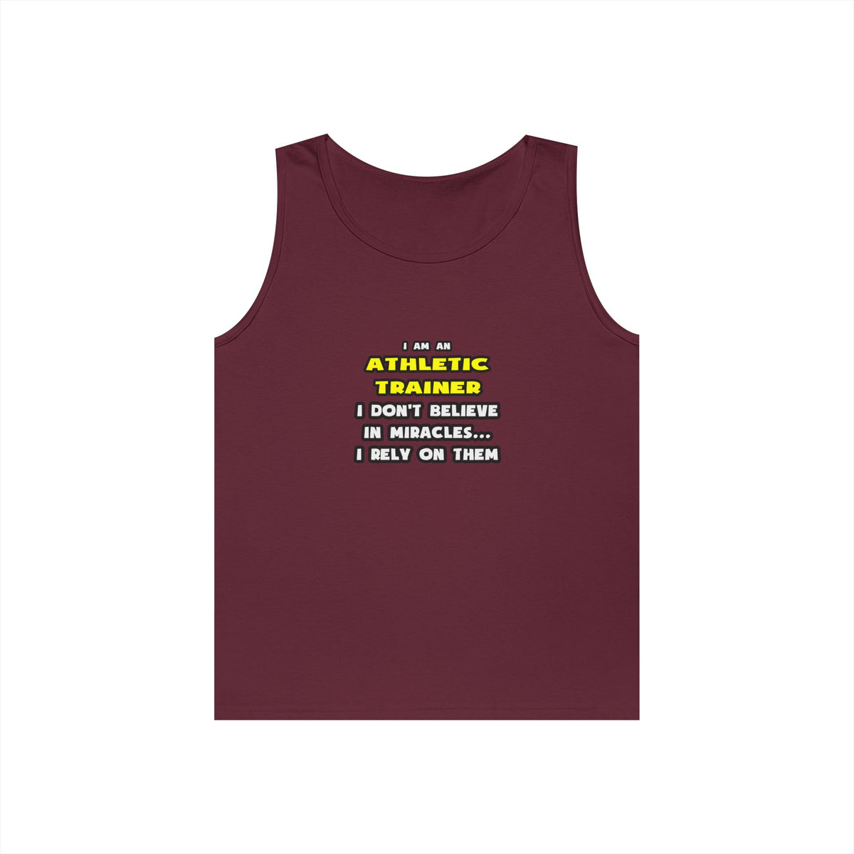 Miracles and Athletic Trainers ... Funny - Unisex Heavy Cotton Tank Top