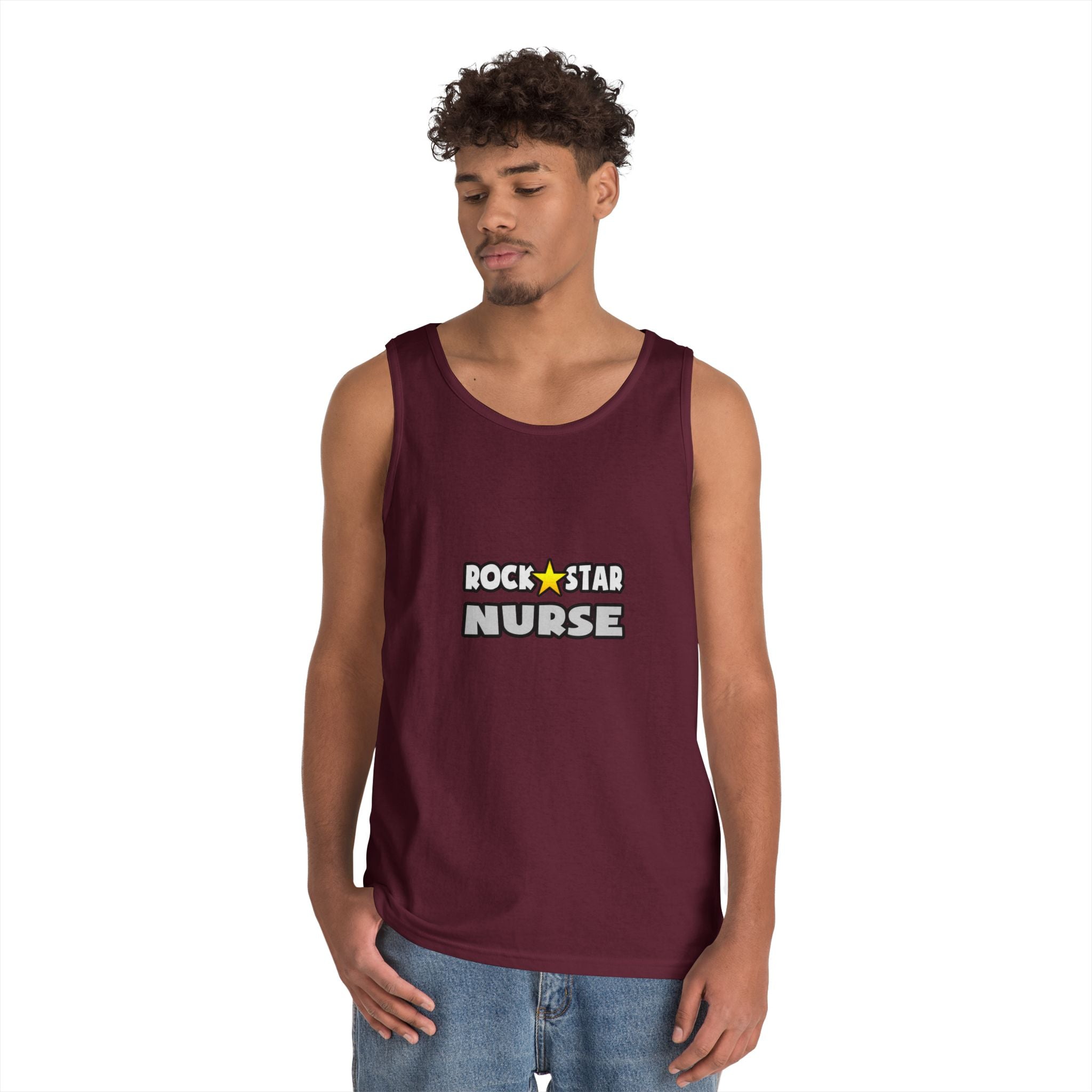 Rock Star Nurse (2) - Unisex Heavy Cotton Tank Top