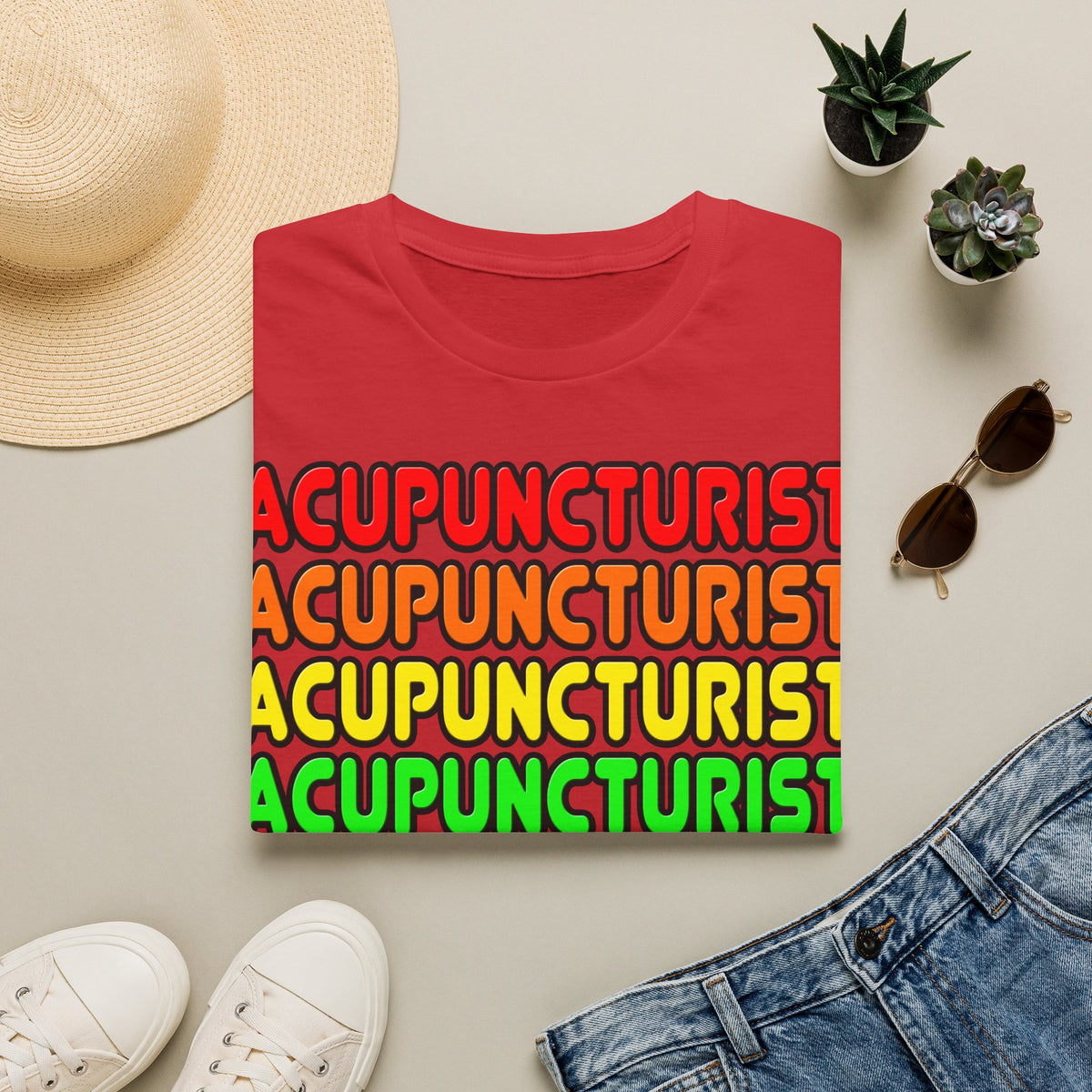 Rainbow Acupuncturist - Unisex Softstyle T-Shirt