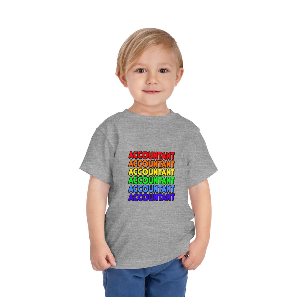 Rainbow Accountant - Toddler Short Sleeve Tee