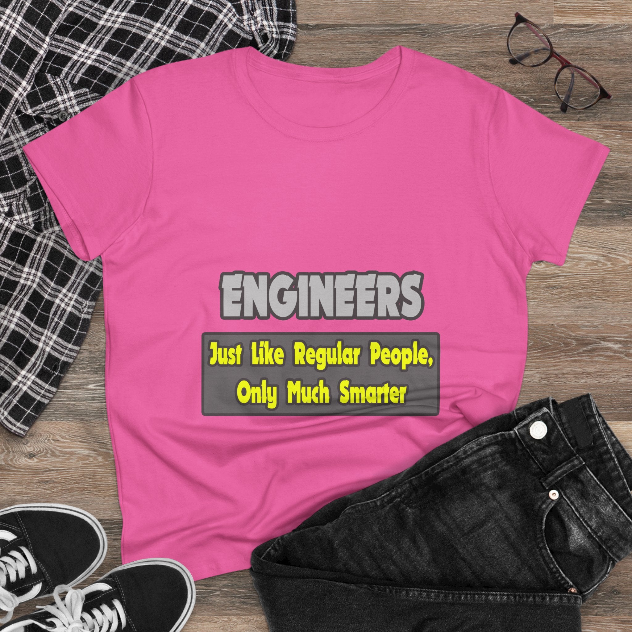 Engineers...Smarter - Women's Midweight Cotton Tee