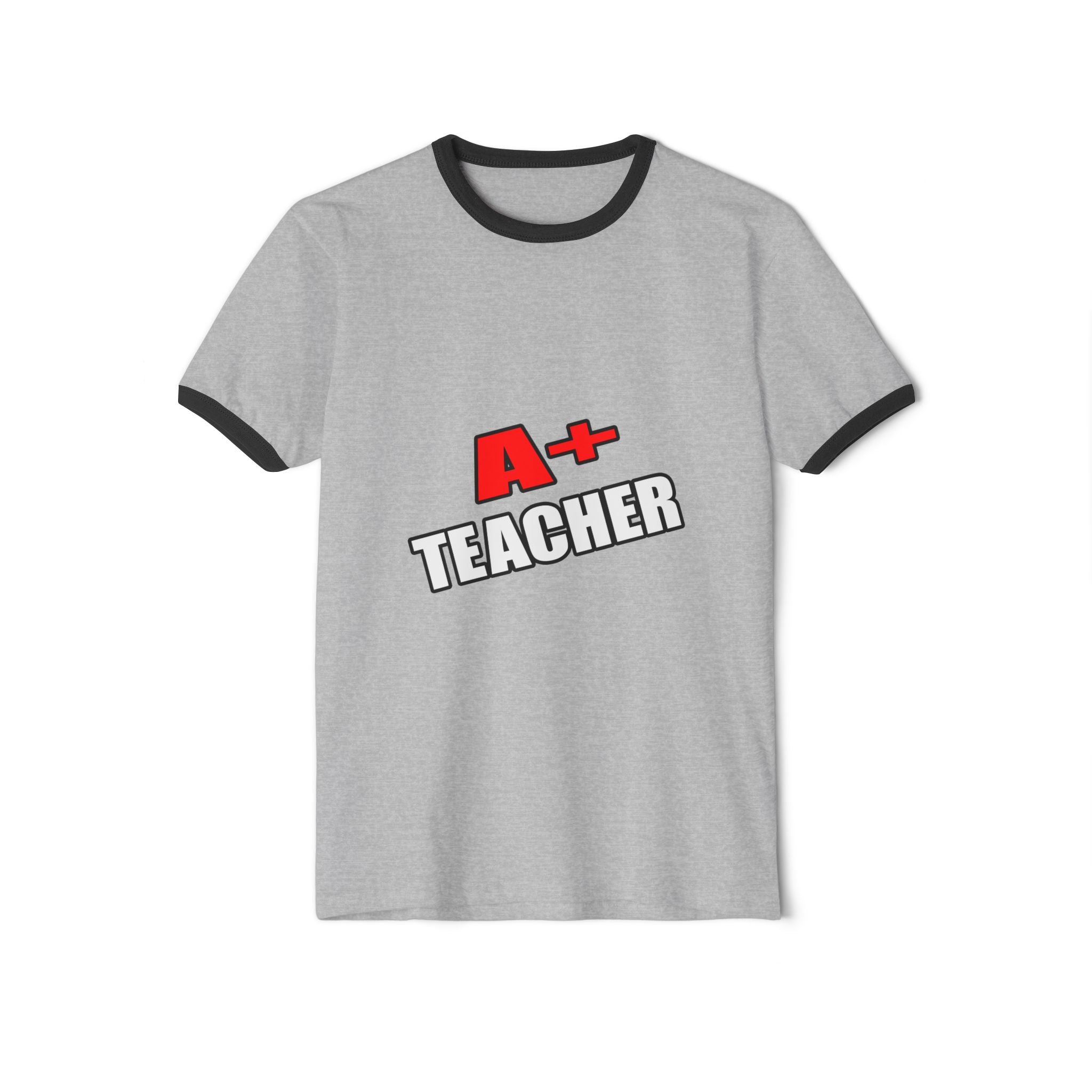 a plus teacher - Unisex Cotton Ringer T-Shirt