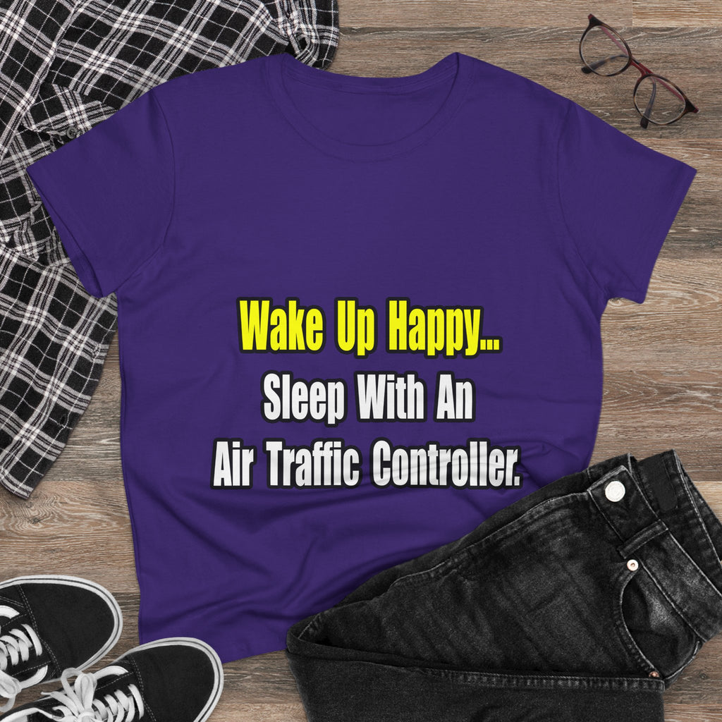 Sleep With An Air Traffic Controller - Women's Midweight Cotton Tee