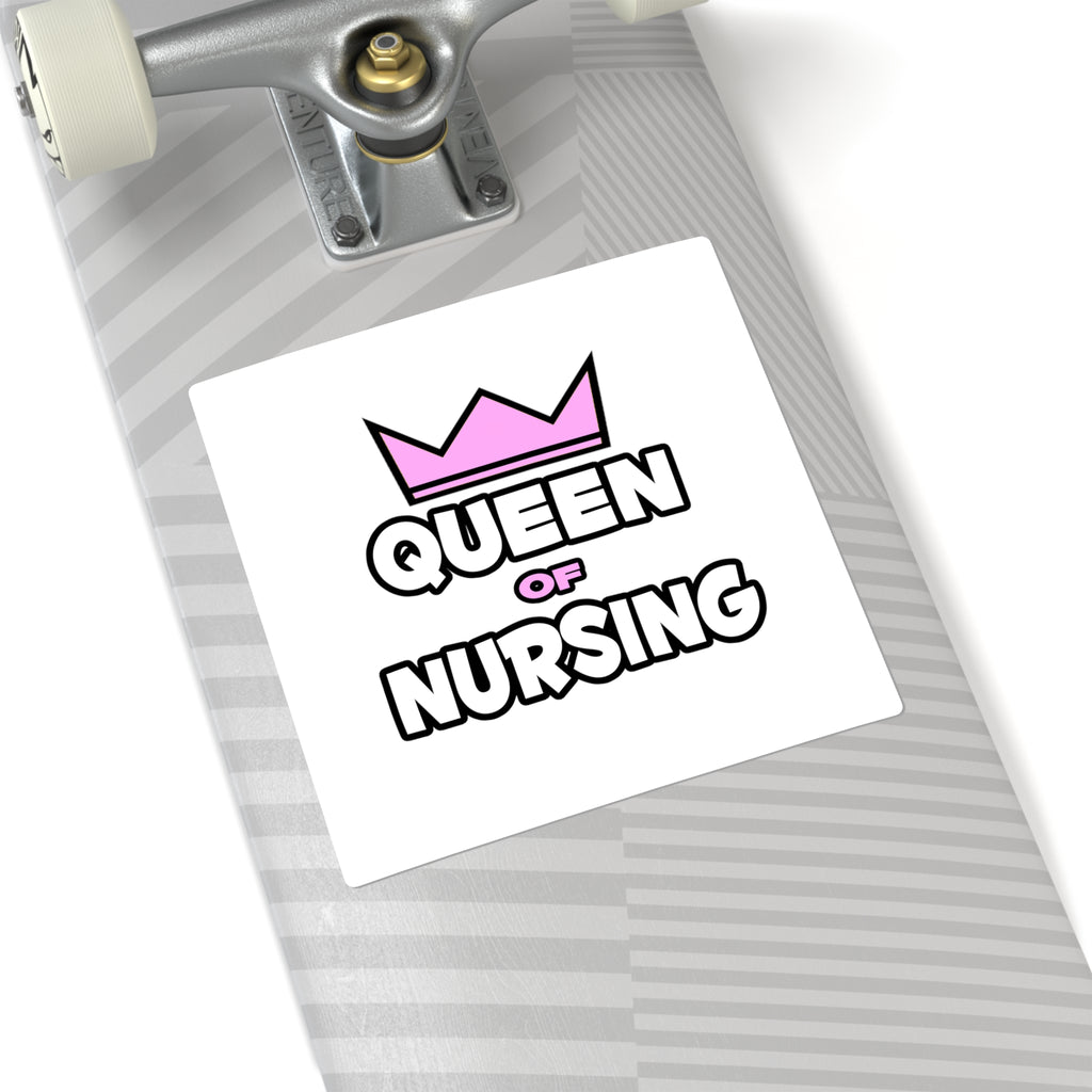 Queen of Nursing - Square Stickers