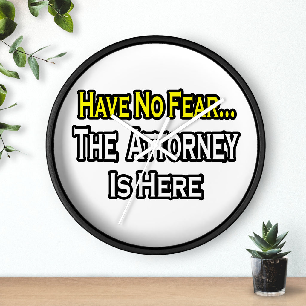 No Fear Attorney - Wall Clock