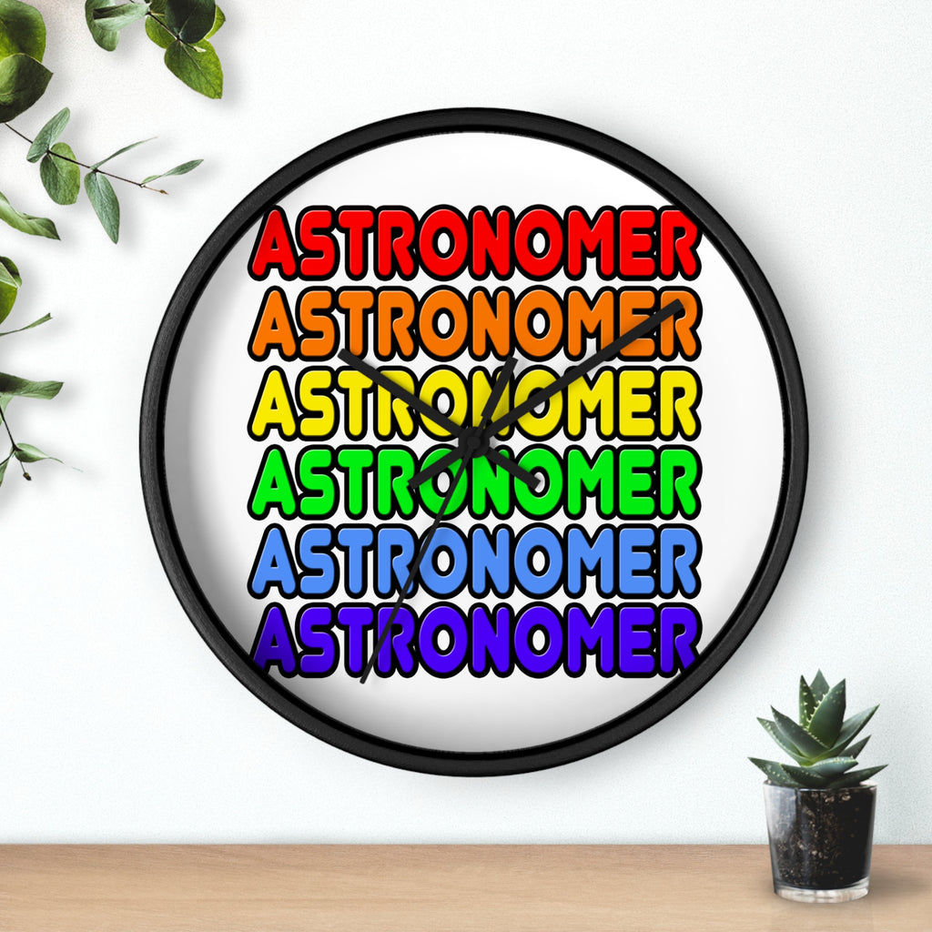 Rainbow Astronomer - Wall Clock