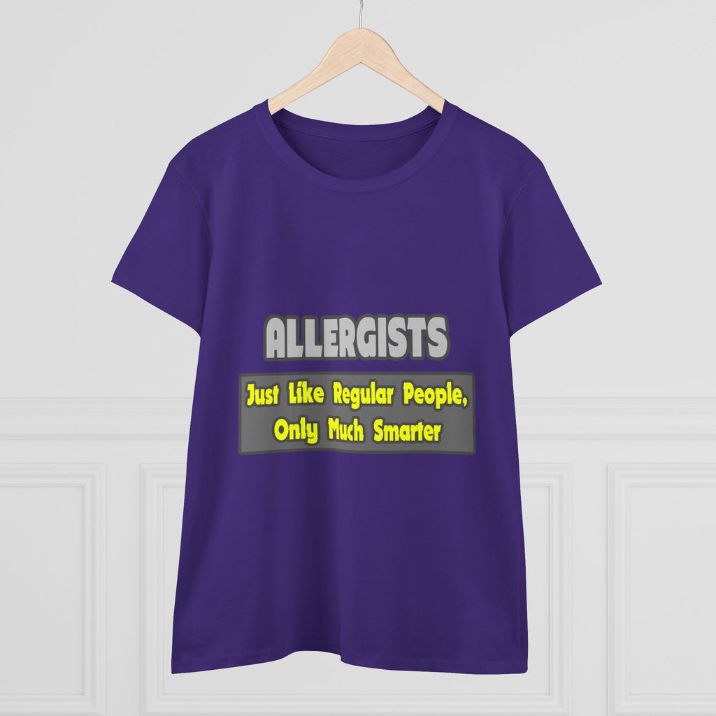 Allergists .. Smarter - Women's Midweight Cotton Tee