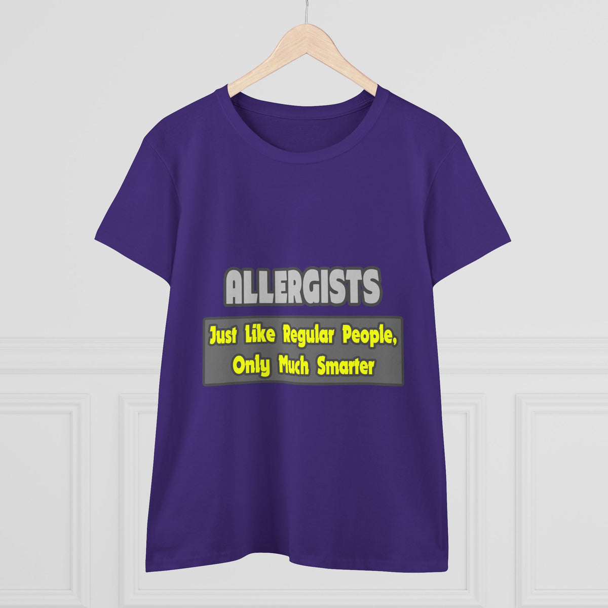 Allergists .. Smarter - Women's Midweight Cotton Tee