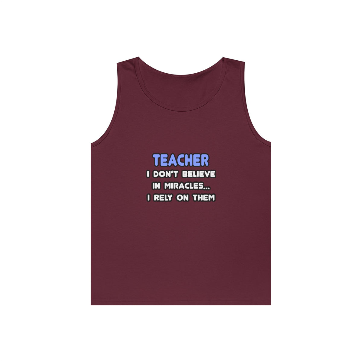 Miracles and Teachers - Unisex Heavy Cotton Tank Top