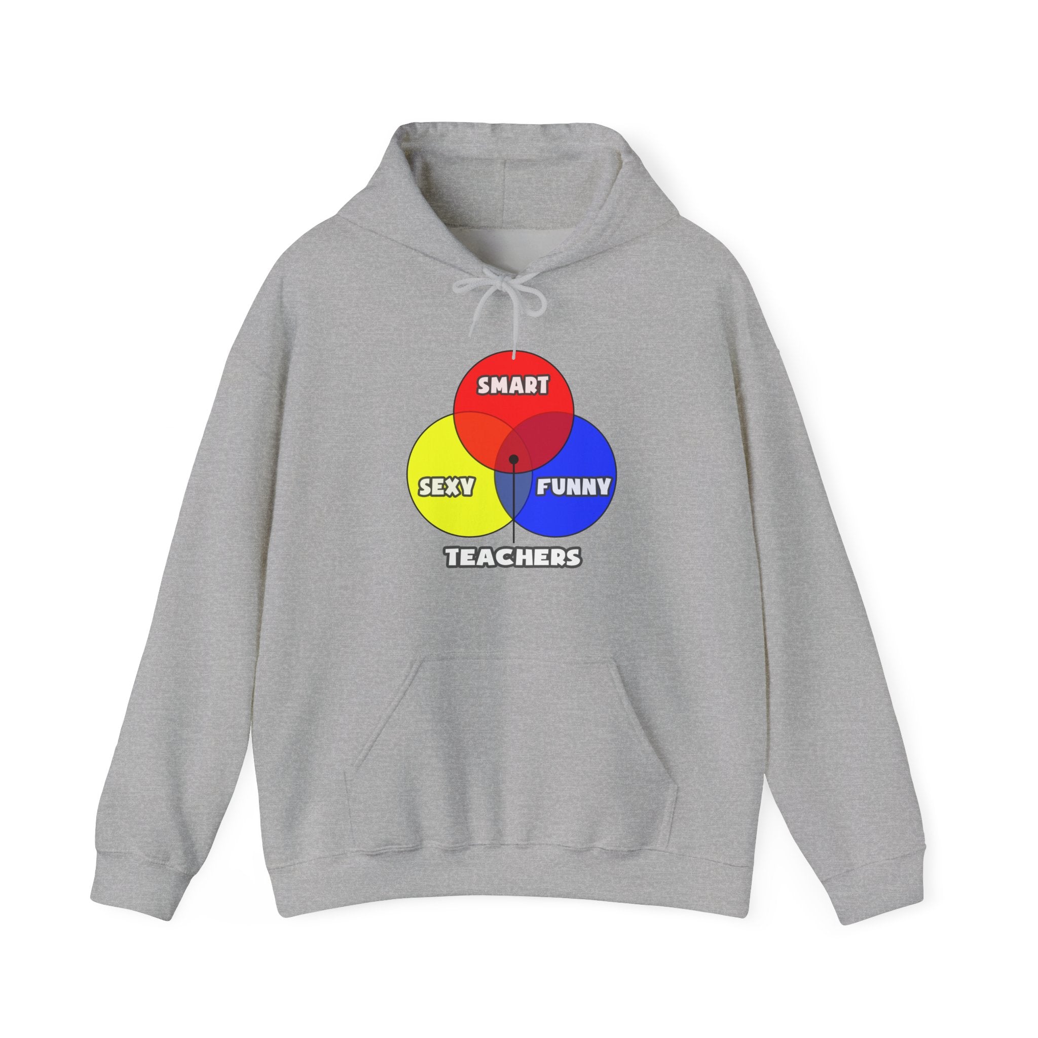 Venn Diagram .. Teachers - Unisex Heavy Blend™ Hooded Sweatshirt