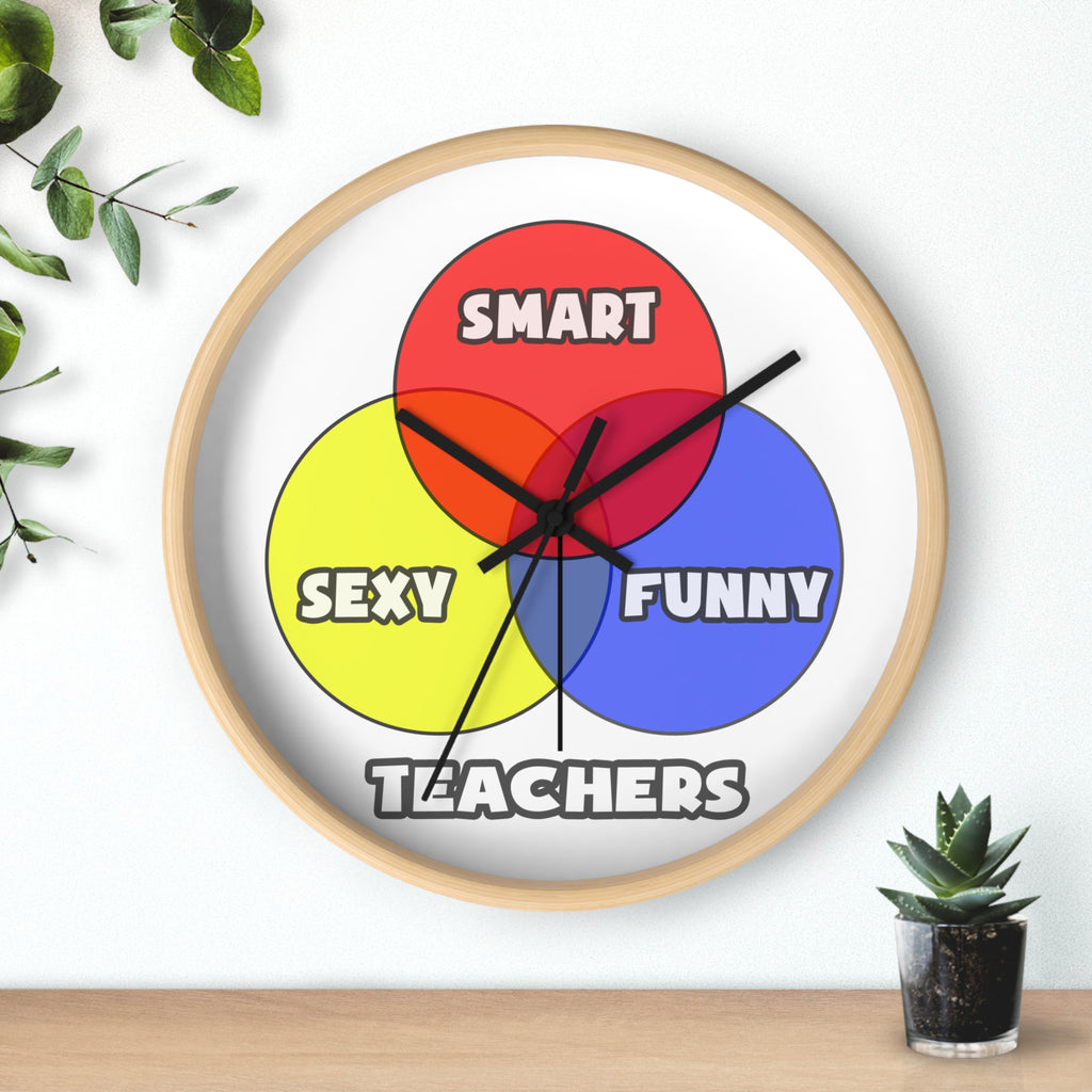 Venn Diagram .. Teachers - Wall Clock