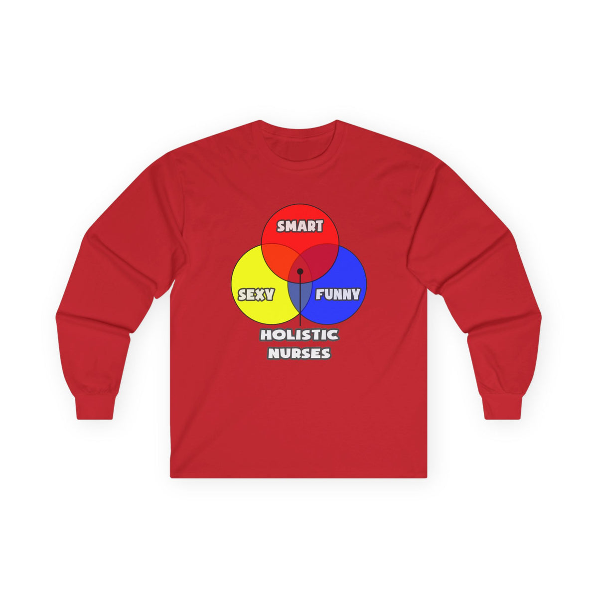 Venn Diagram .. Holistic Nurses - Unisex Ultra Cotton Long Sleeve Tee