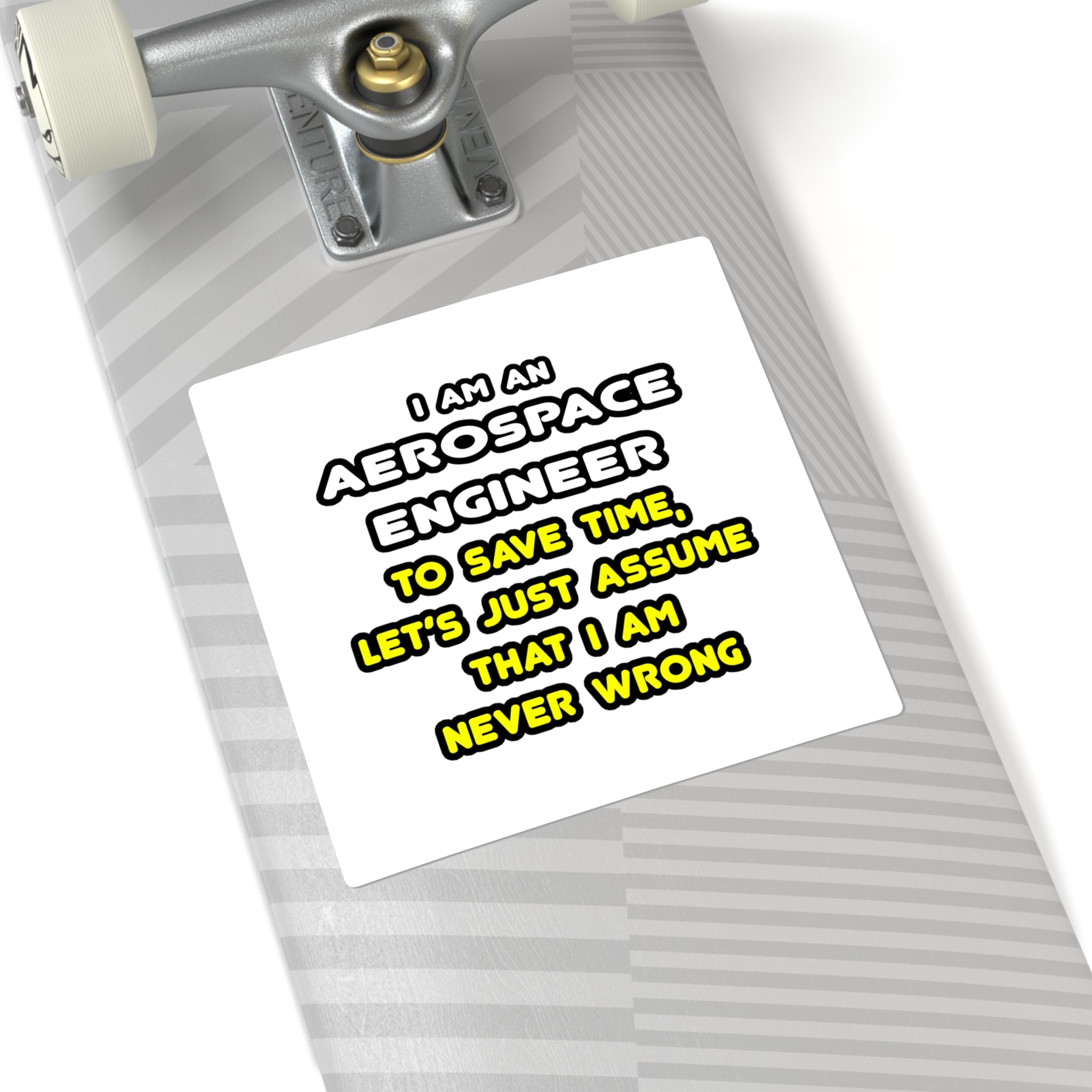 Funny Aerospace Engineer T Shirts and Gifts - Square Stickers