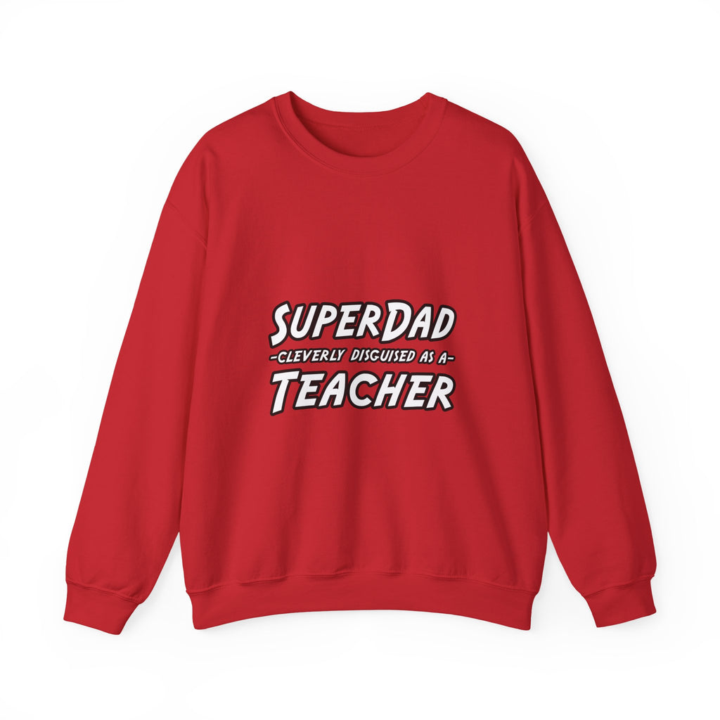 superdad dark teacher - Unisex Heavy Blend™ Crewneck Sweatshirt