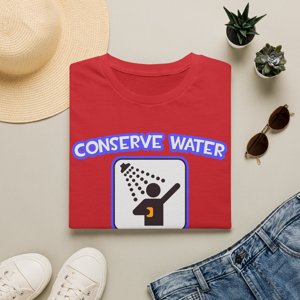 Conserve Water .. Shower With a Acupuncturist - Unisex Softstyle T-Shirt