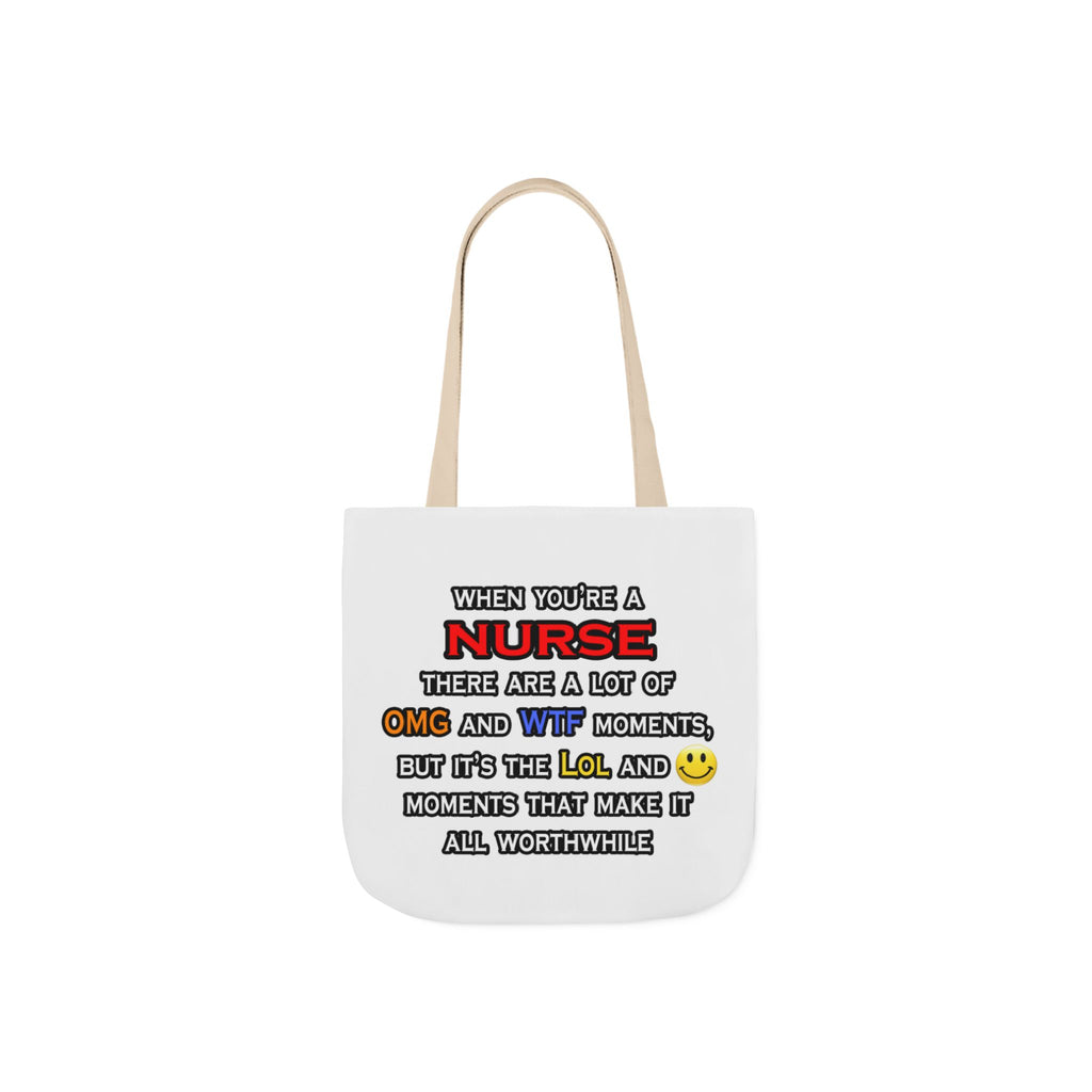 Nurse ... OMG WTF LOL - Canvas Tote Bag, 5-Color Straps