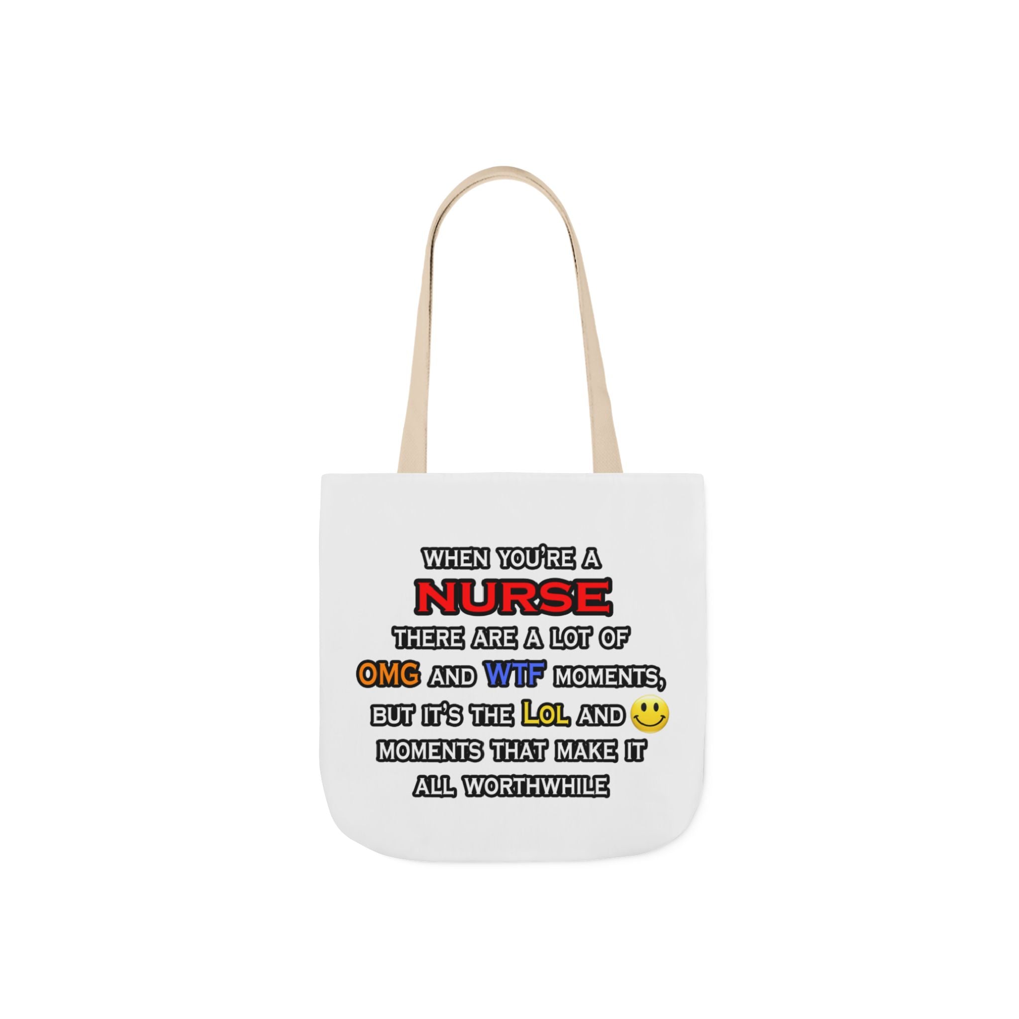 Nurse ... OMG WTF LOL - Canvas Tote Bag, 5-Color Straps
