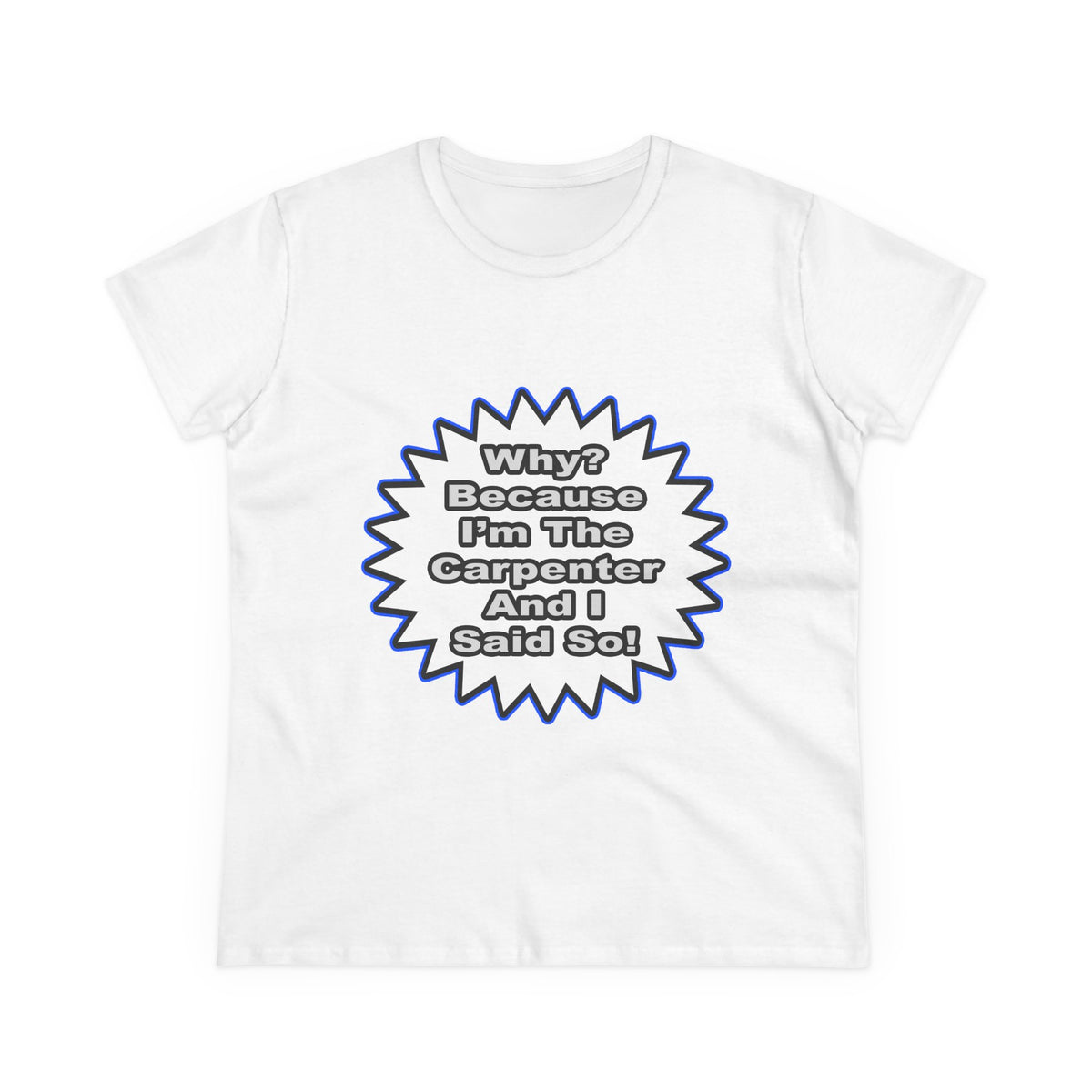 Carpenter...Because I Said So - Women's Midweight Cotton Tee