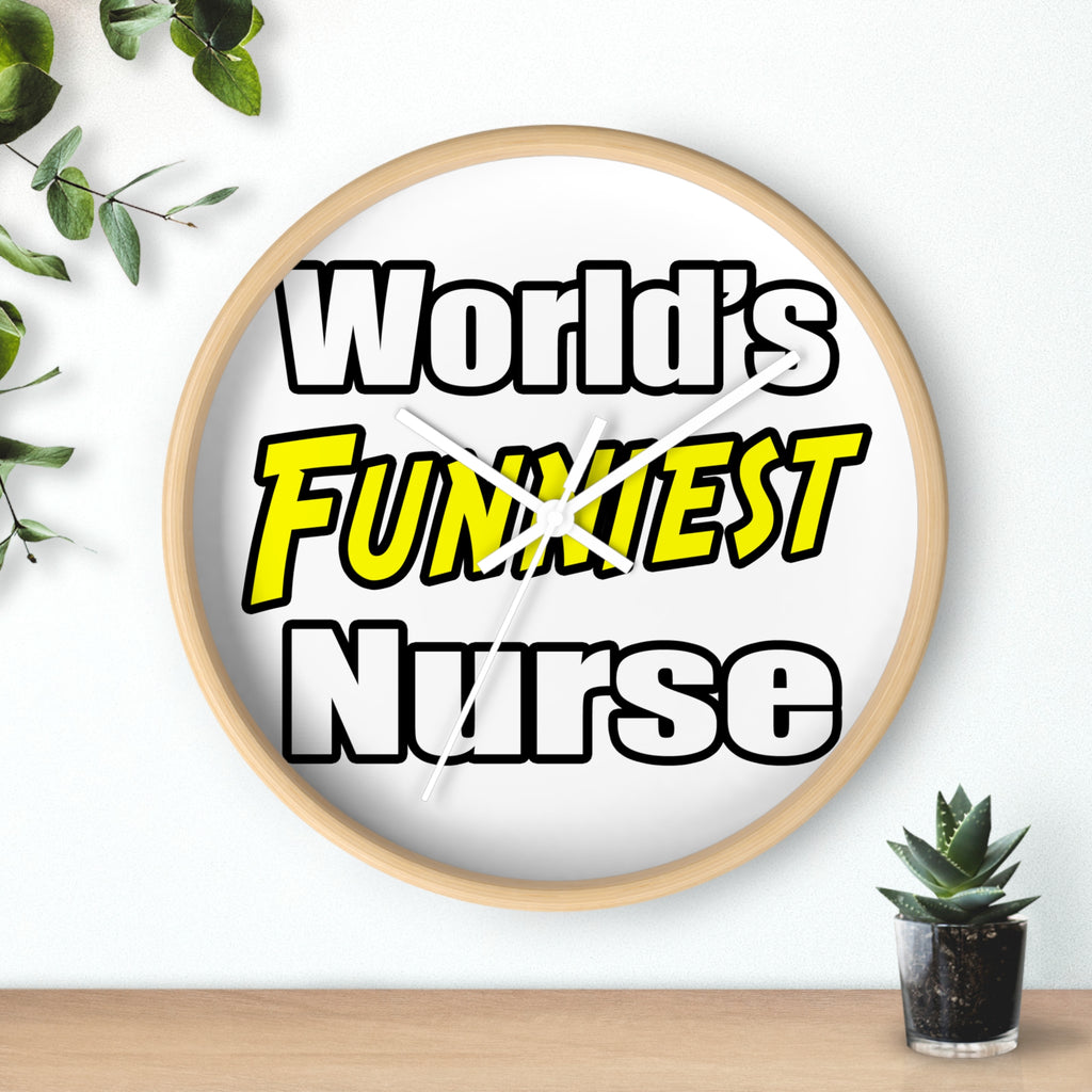 World's Funniest Nurse - Wall Clock