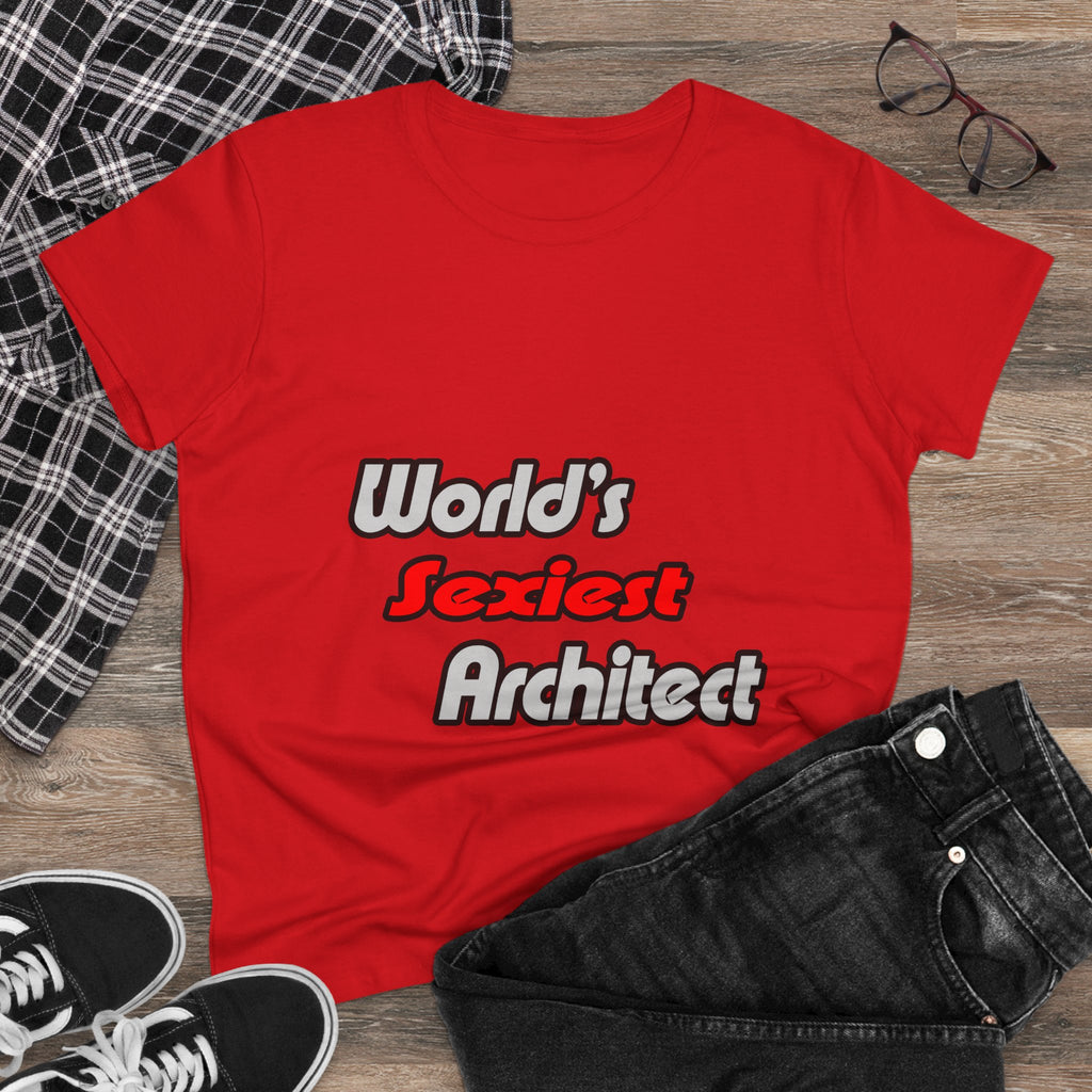 World's Sexiest Architect - Women's Midweight Cotton Tee