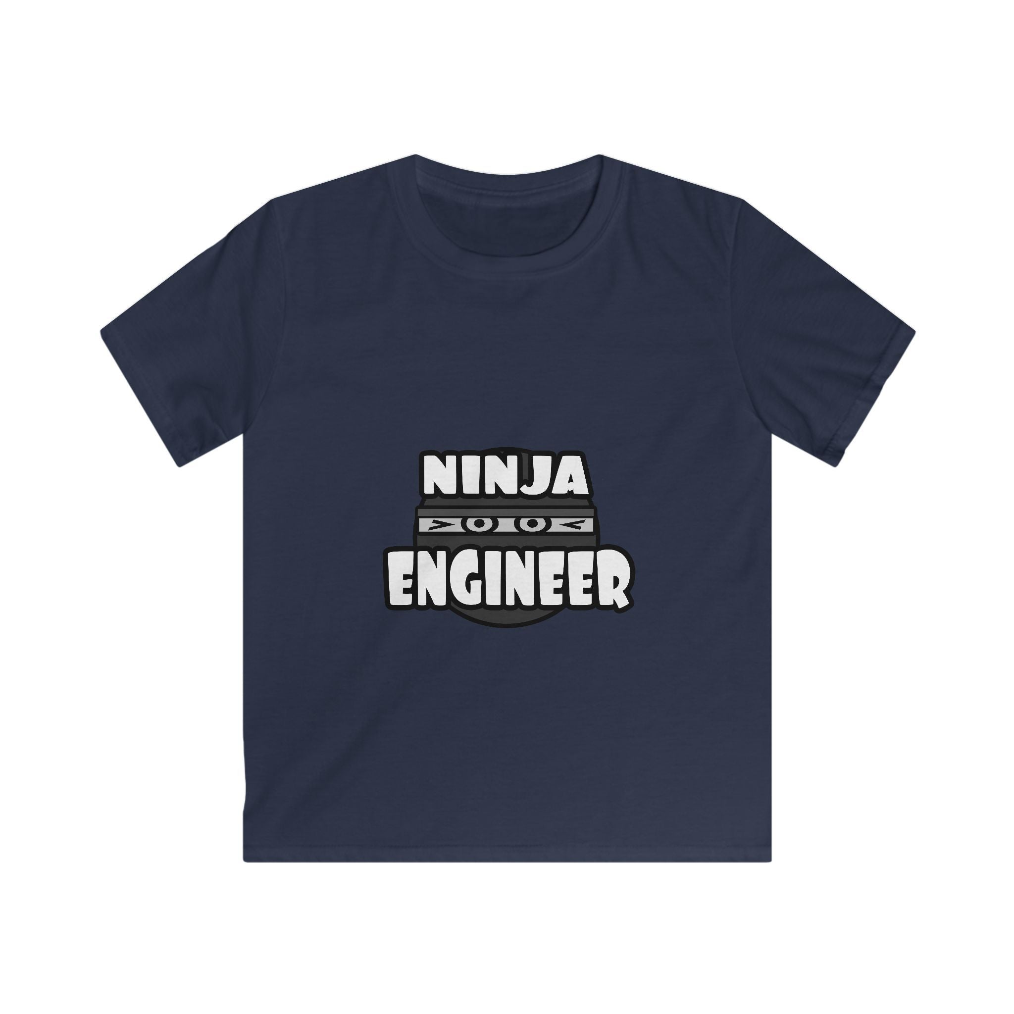 Ninja Engineer (2) - Kids Softstyle Tee