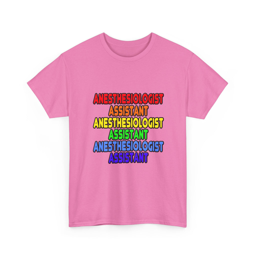 Rainbow Anesthesiologist Assistant - Unisex Heavy Cotton Tee