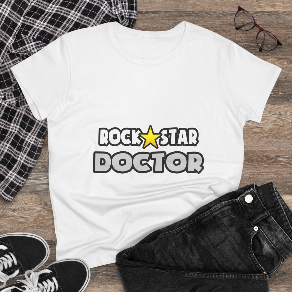 Rock Star Doctor (2) - Women's Midweight Cotton Tee