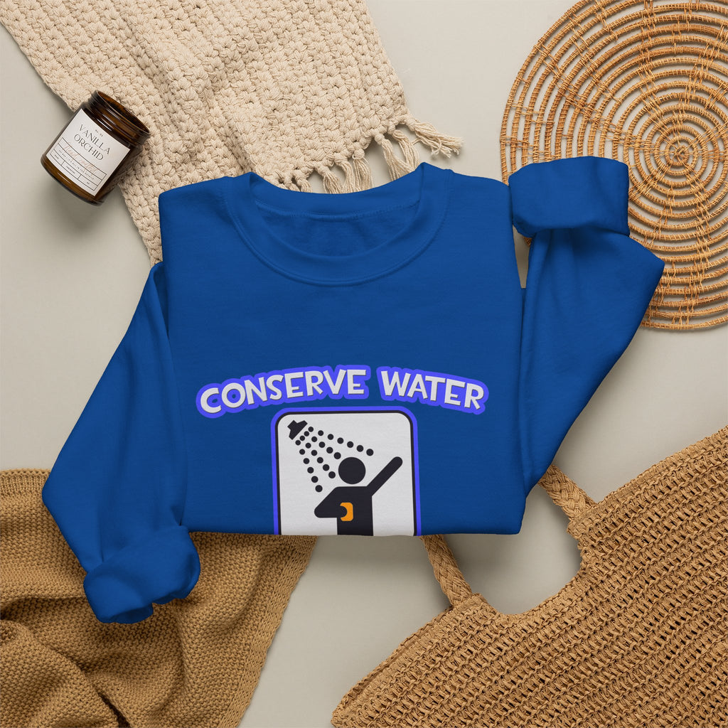 Conserve Water .. Shower With Dental Hygienist - Unisex Heavy Blend™ Crewneck Sweatshirt