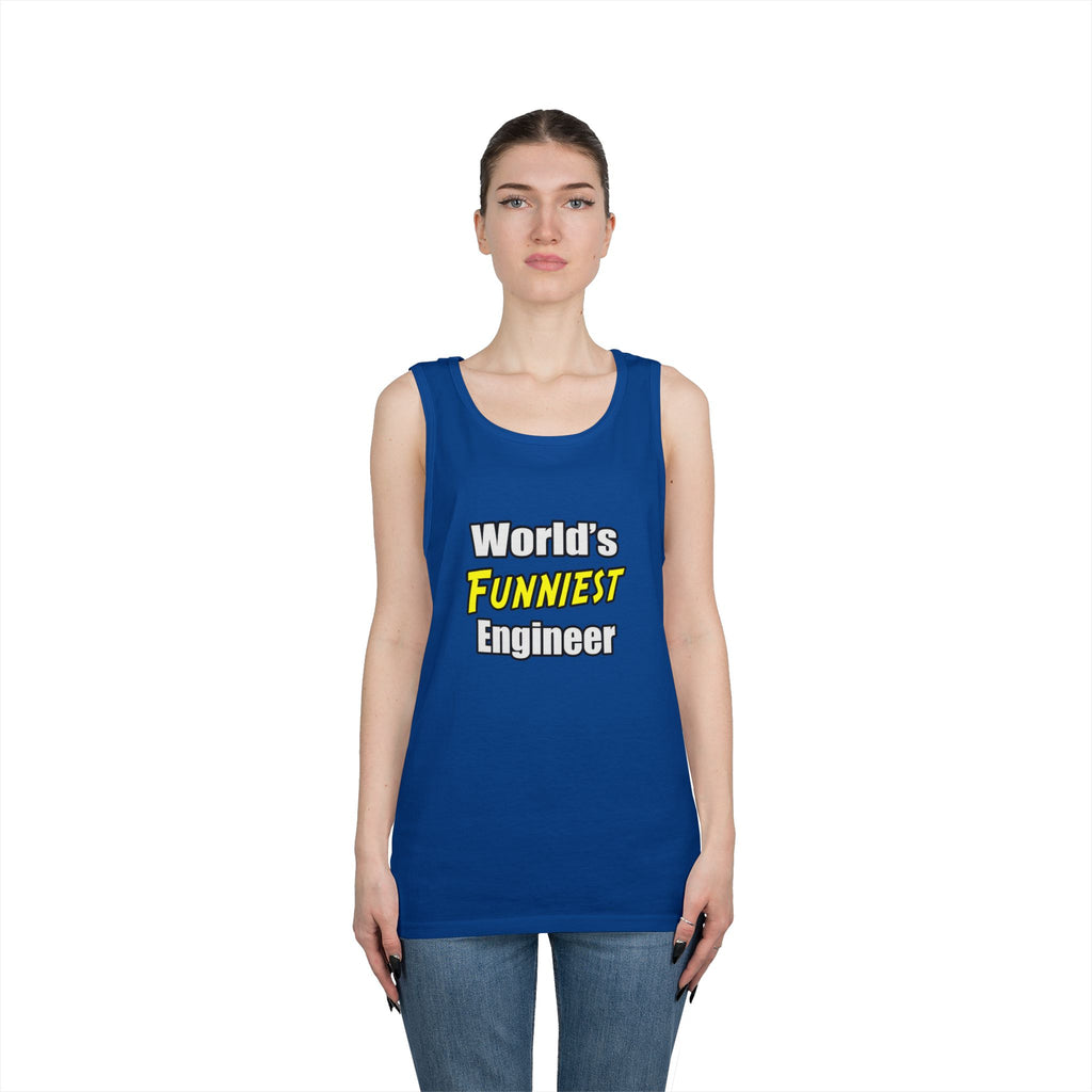 World's Funniest Engineer - Unisex Heavy Cotton Tank Top