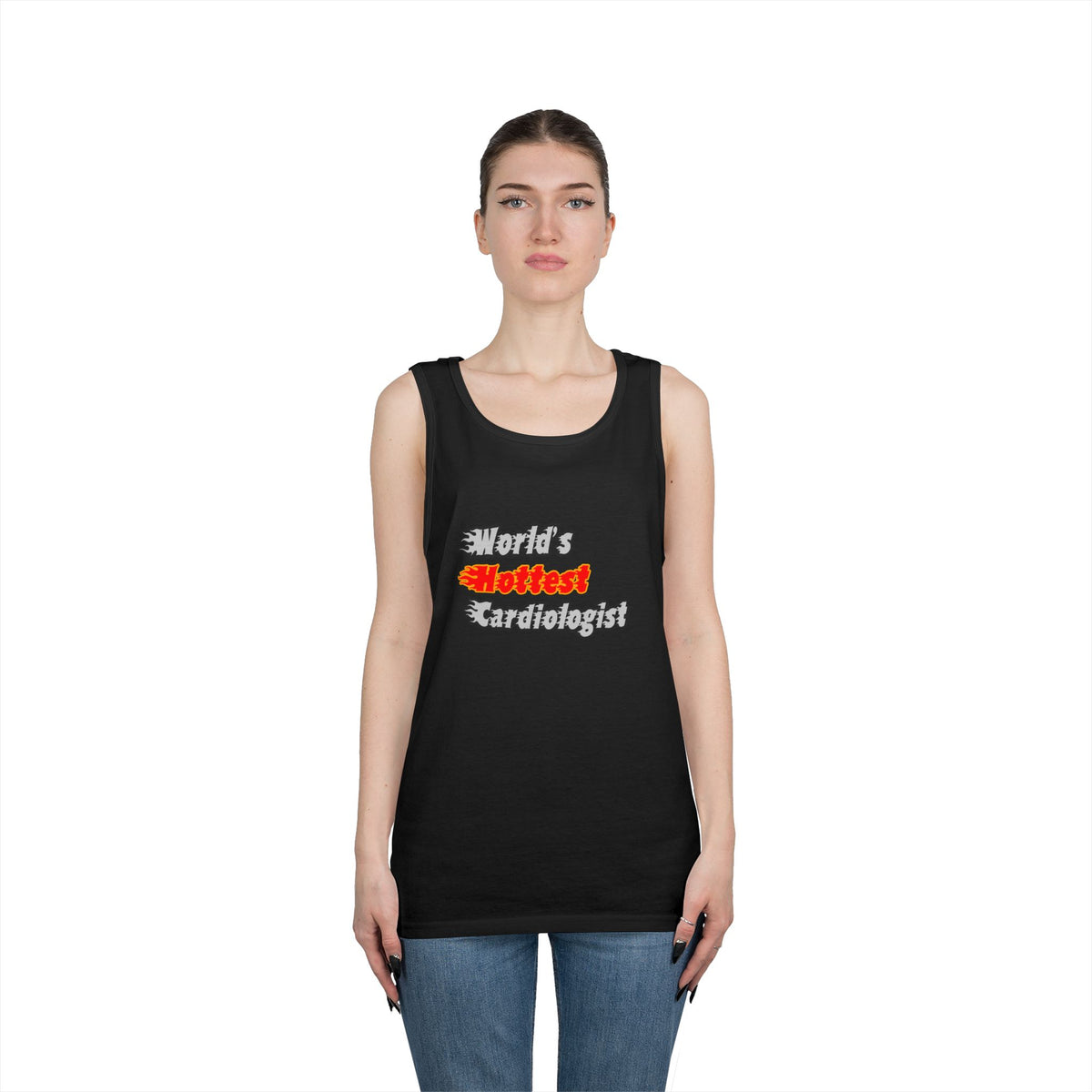 World's Hottest Cardiologist - Unisex Heavy Cotton Tank Top