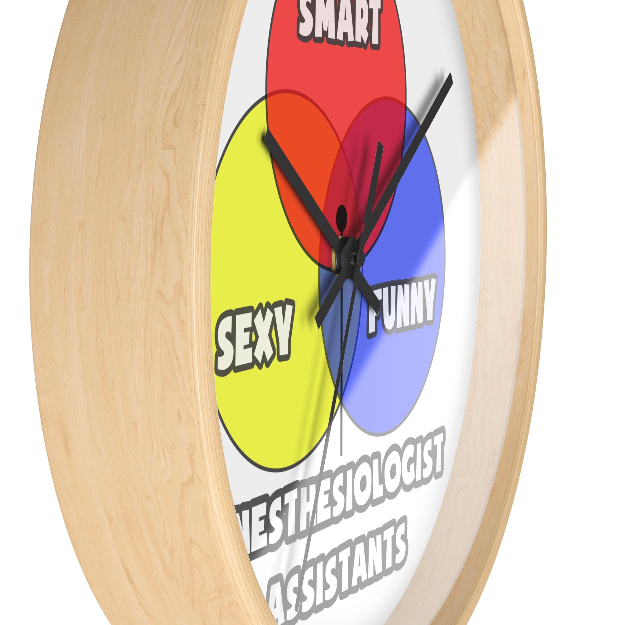 Venn Diagram .. Anesthesiologist Assistants - Wall Clock