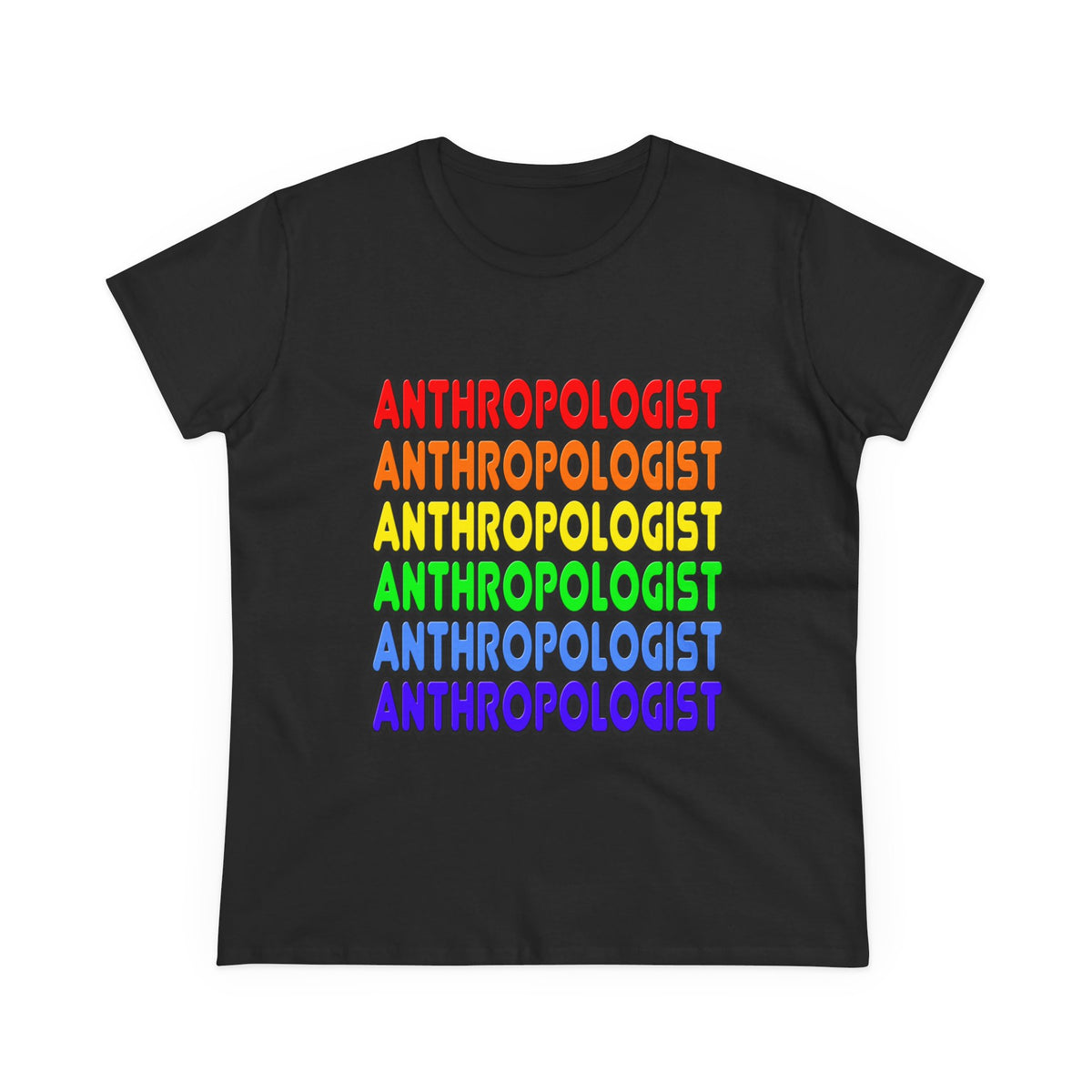 Rainbow Anthropologist - Women's Midweight Cotton Tee