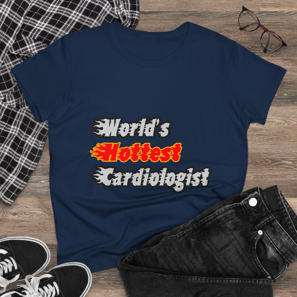 World's Hottest Cardiologist - Women's Midweight Cotton Tee