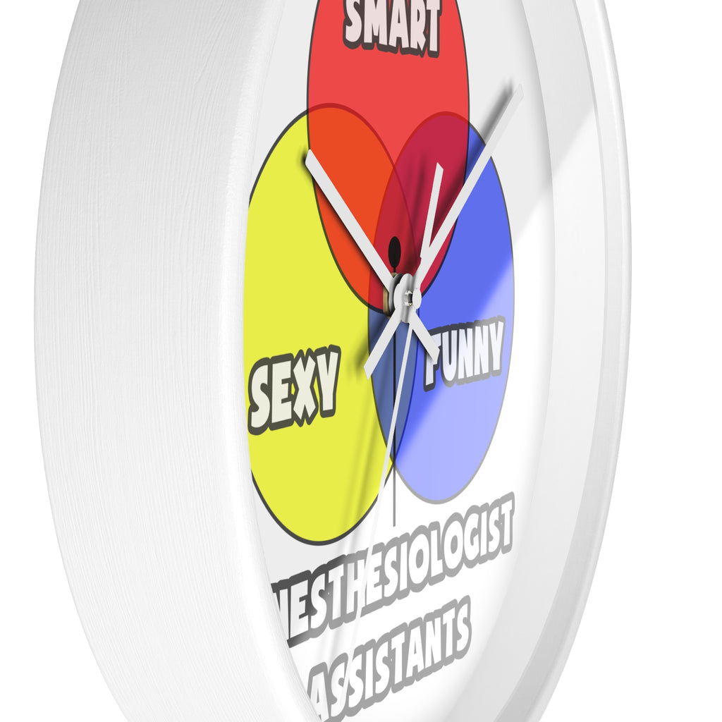 Venn Diagram .. Anesthesiologist Assistants - Wall Clock