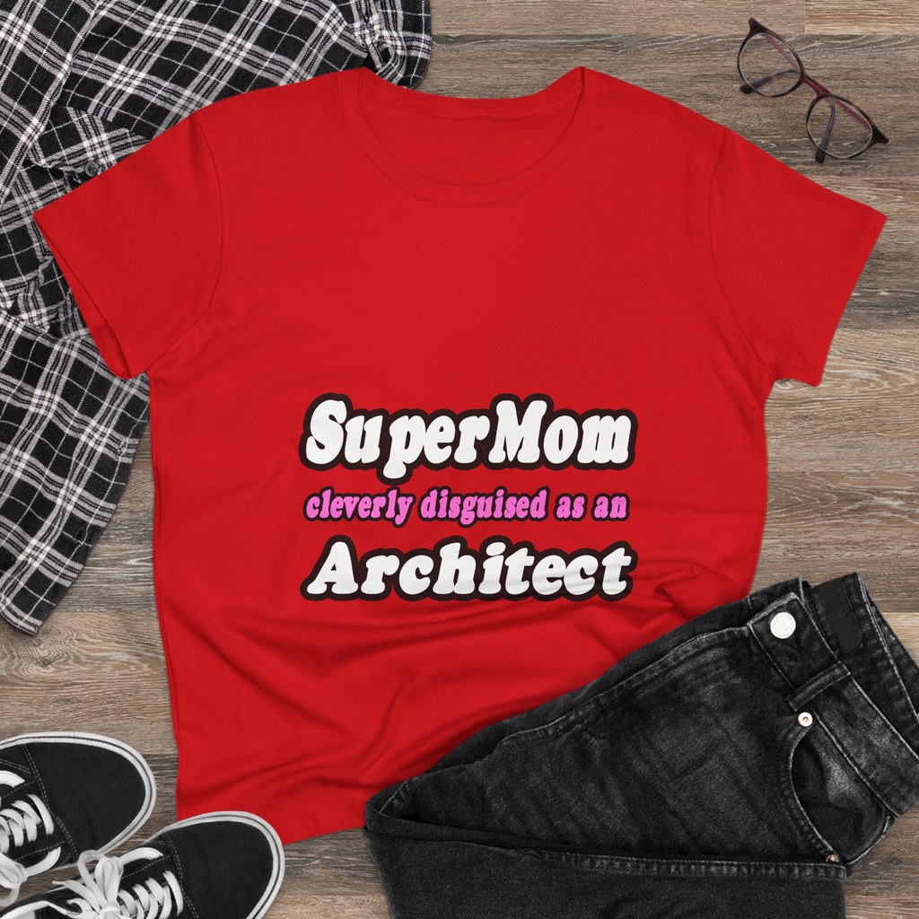 SuperMom...Architect - Women's Midweight Cotton Tee