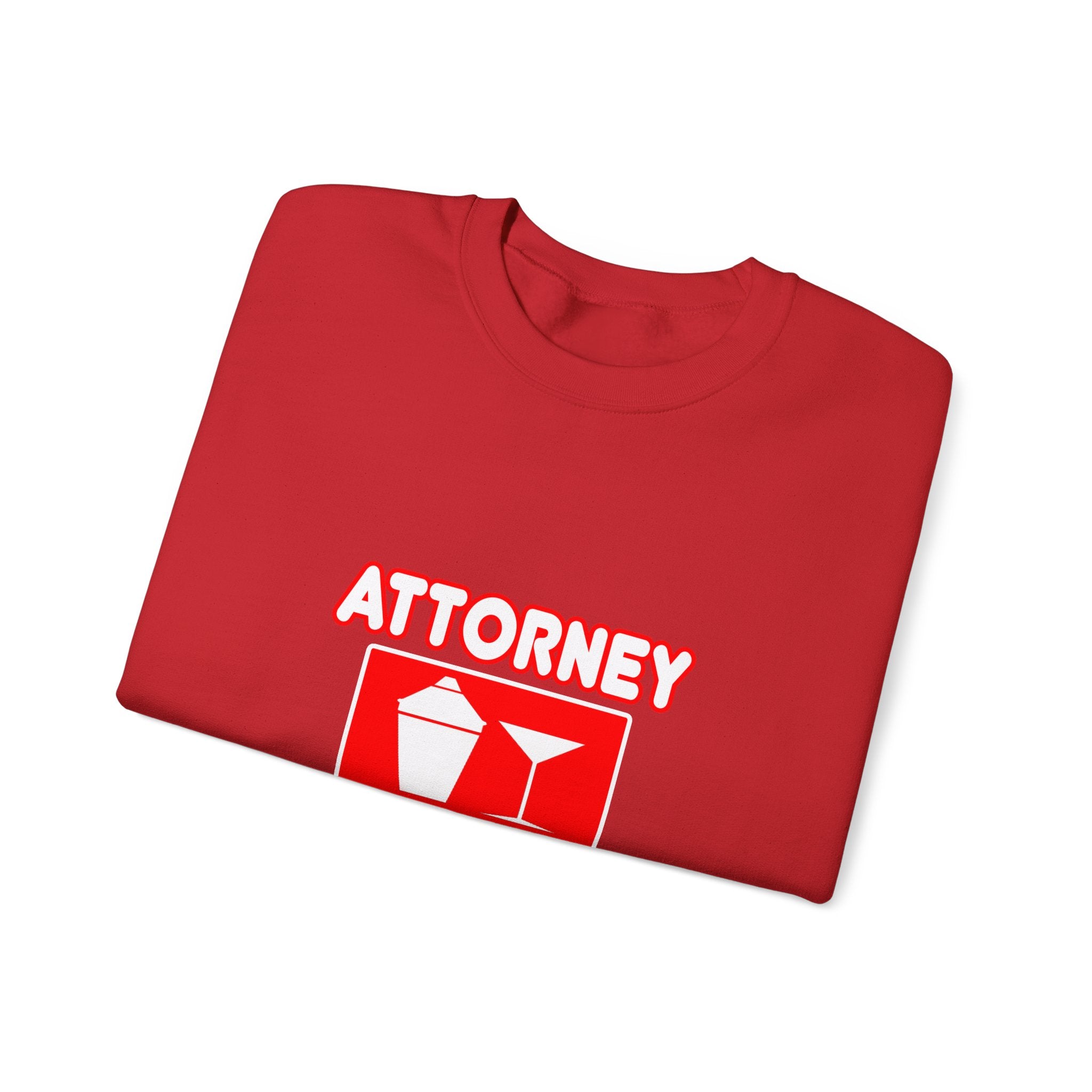 Attorney...Will Work For Cocktails - Unisex Heavy Blend™ Crewneck Sweatshirt