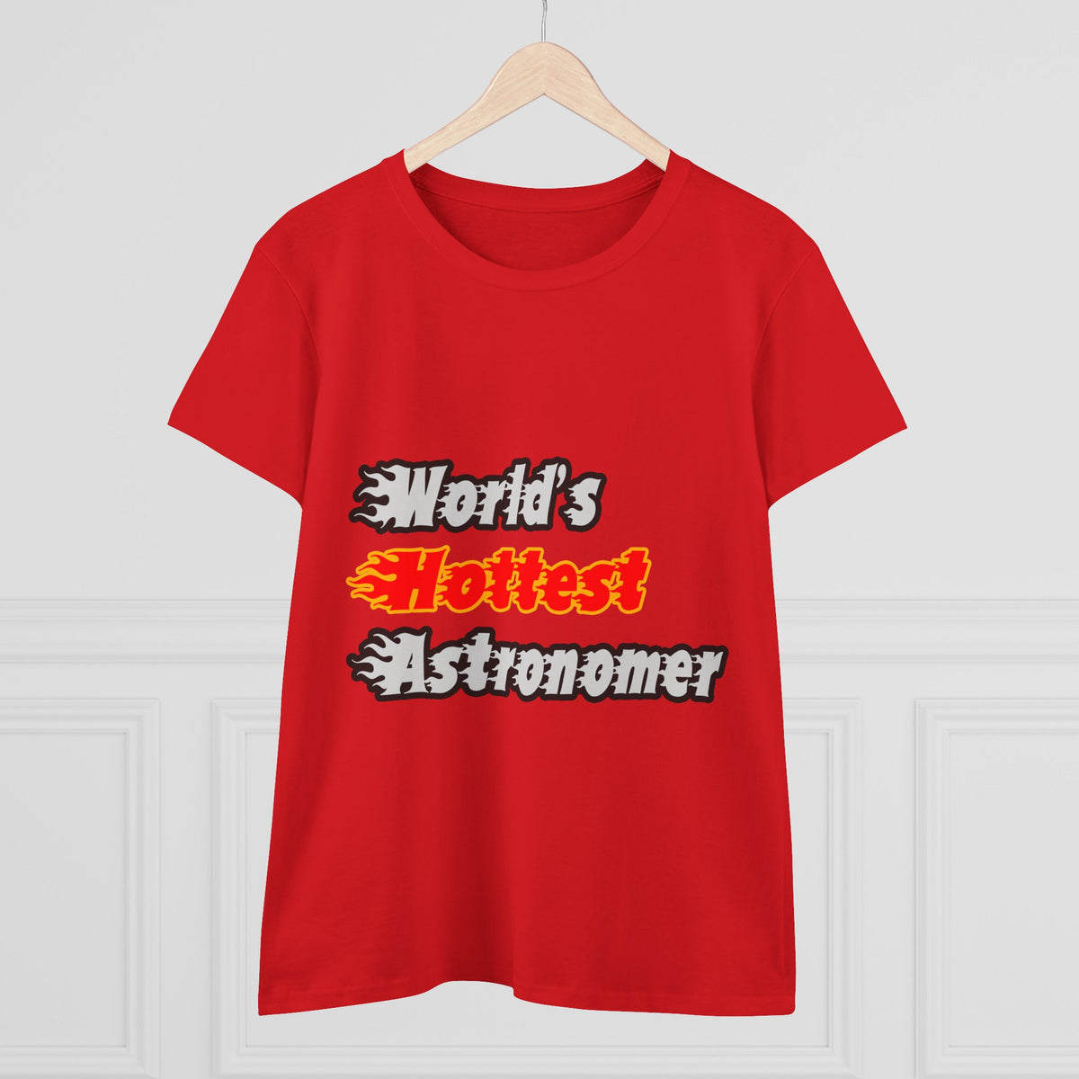 World's Hottest Astronomer - Women's Midweight Cotton Tee