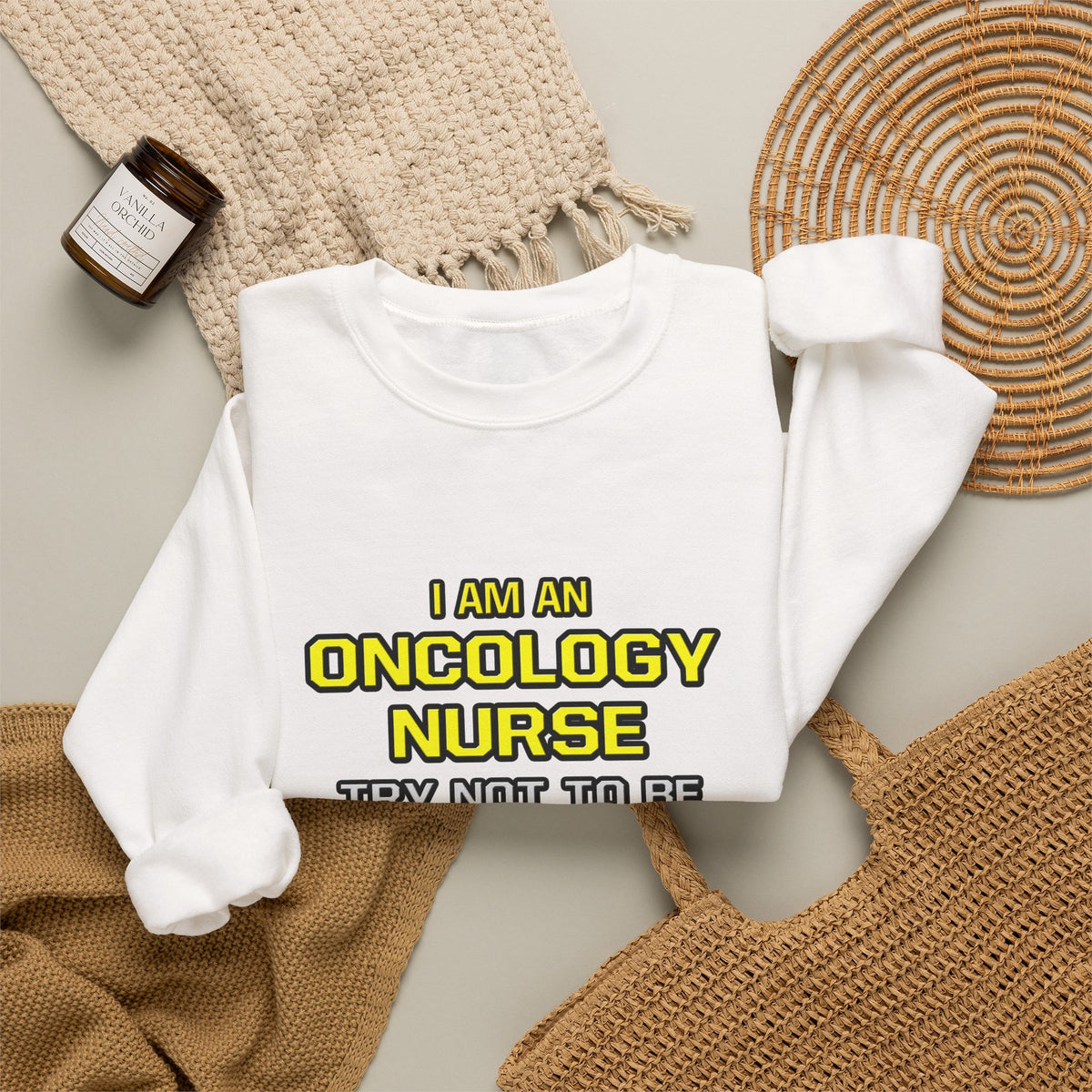 Oncology Nurse...Superior Intelligence - Unisex Heavy Blend™ Crewneck Sweatshirt