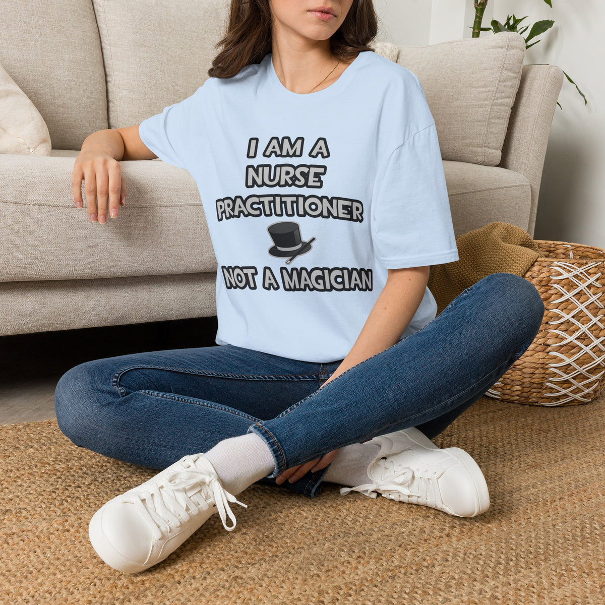 I Am A Nurse Practitioner ... Not A Magician - Unisex Softstyle T-Shirt