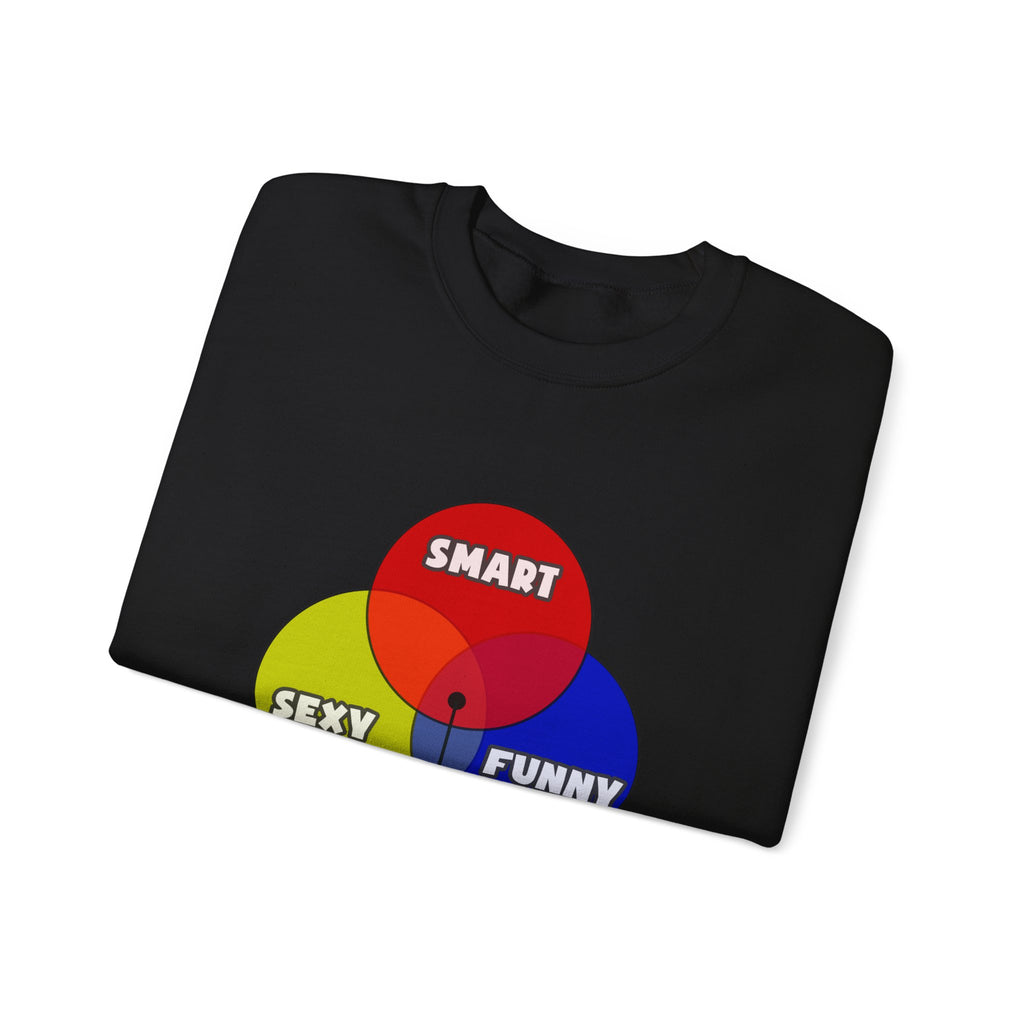 Venn Diagram .. Astronomers - Unisex Heavy Blend™ Crewneck Sweatshirt