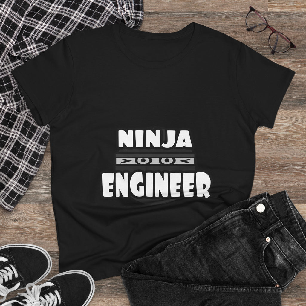 Ninja Engineer (2) - Women's Midweight Cotton Tee