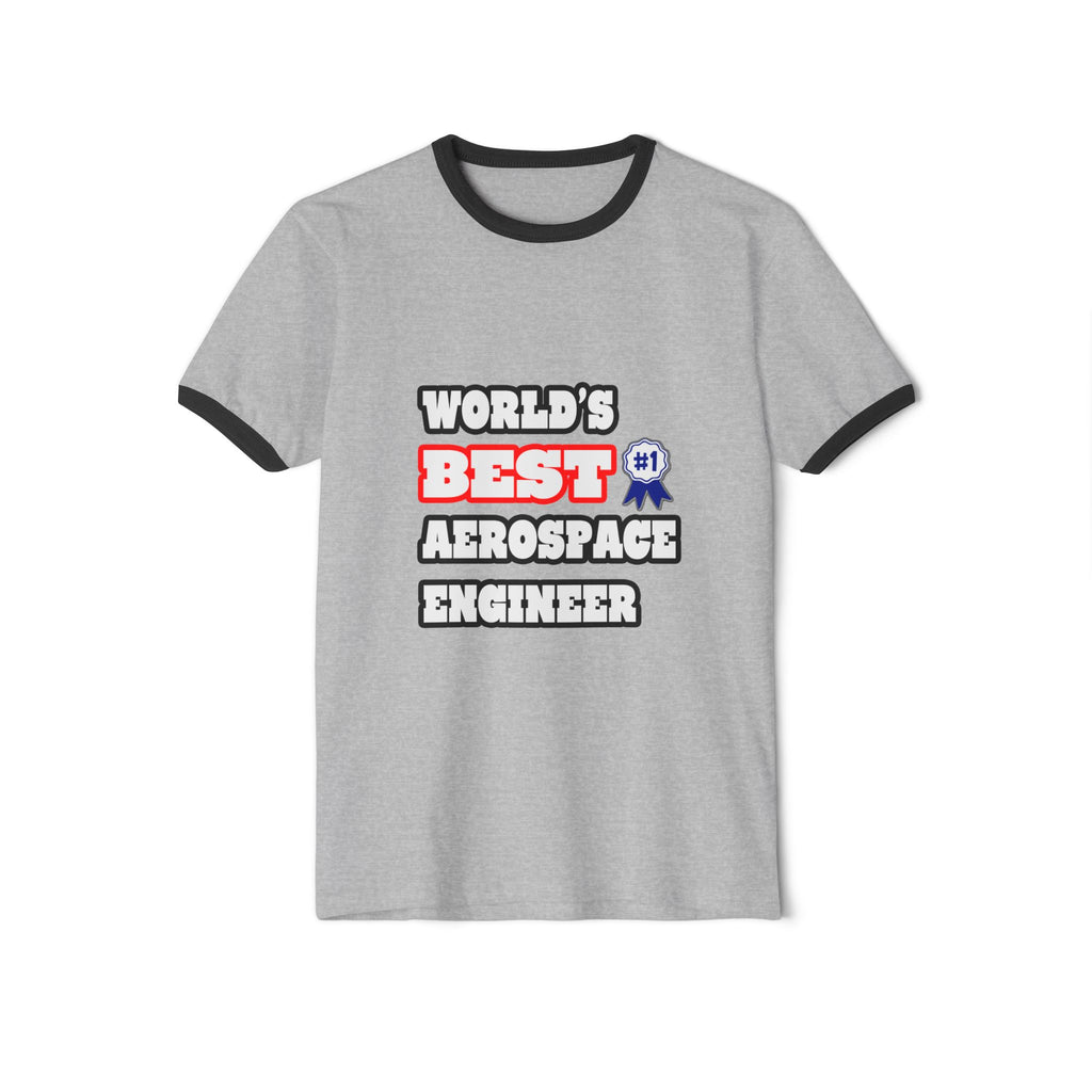 World's Best Aerospace Engineer - Unisex Cotton Ringer T-Shirt