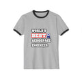 World's Best Aerospace Engineer - Unisex Cotton Ringer T-Shirt