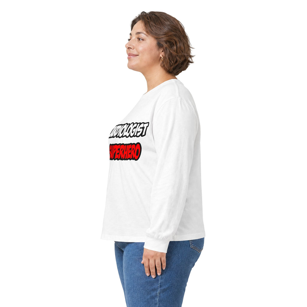 Half Cardiologist...Half Superhero - Unisex Ultra Cotton Long Sleeve Tee