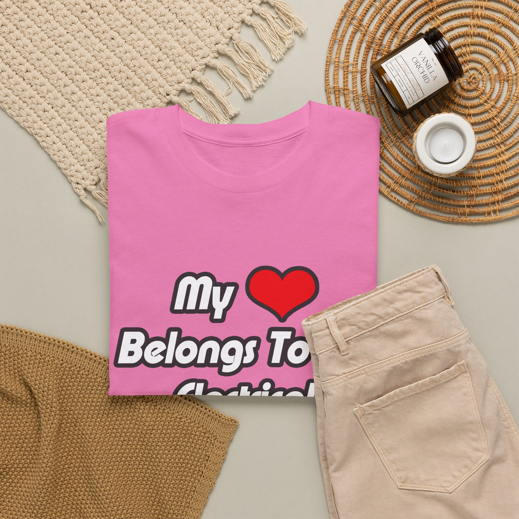 My Heart Belongs To An Electrical Engineer - Unisex Heavy Cotton Tee