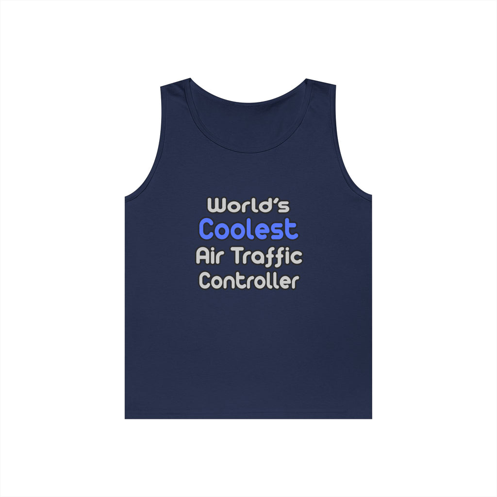 World's Coolest Air Traffic Controller - Unisex Heavy Cotton Tank Top