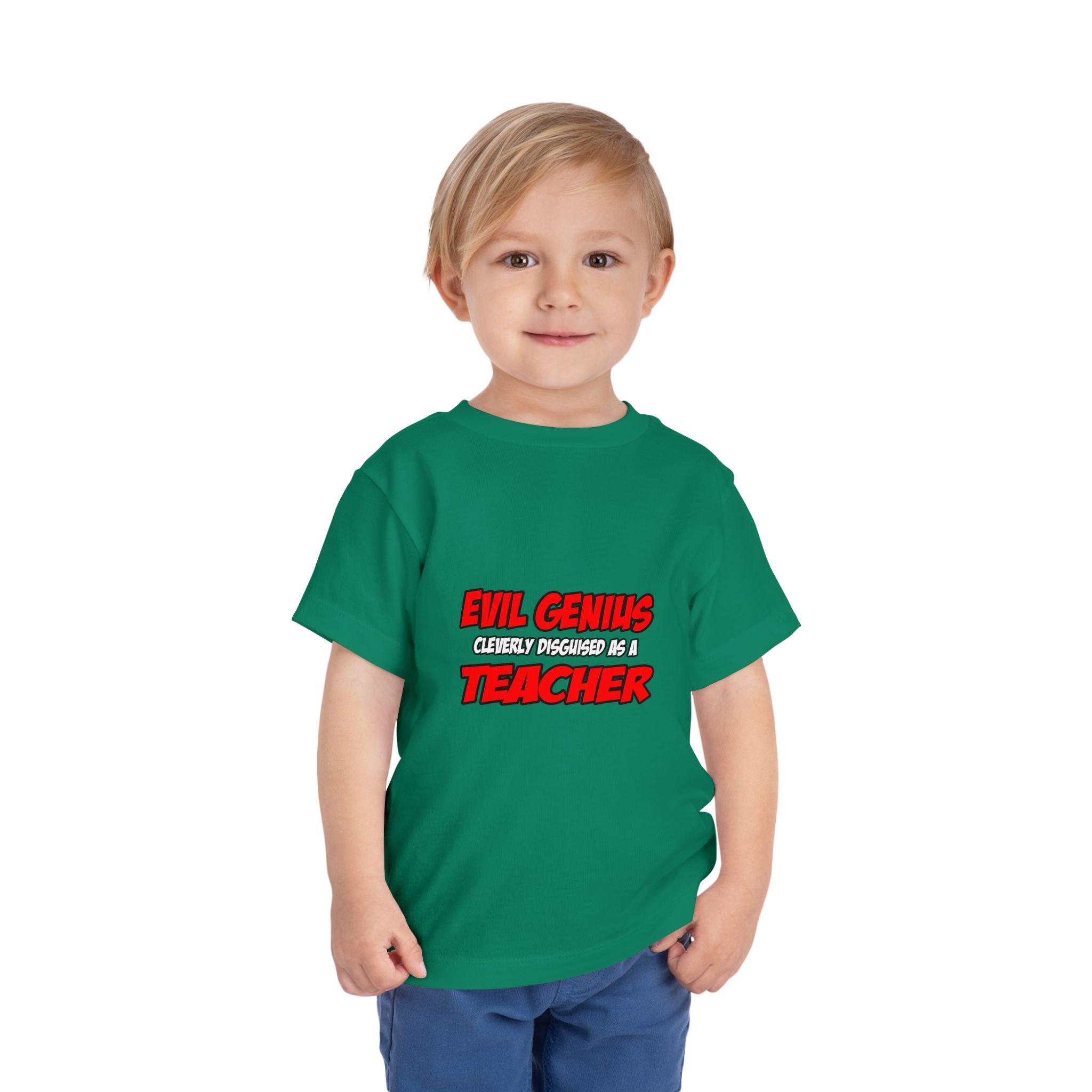 Evil Genius...Teacher - Toddler Short Sleeve Tee