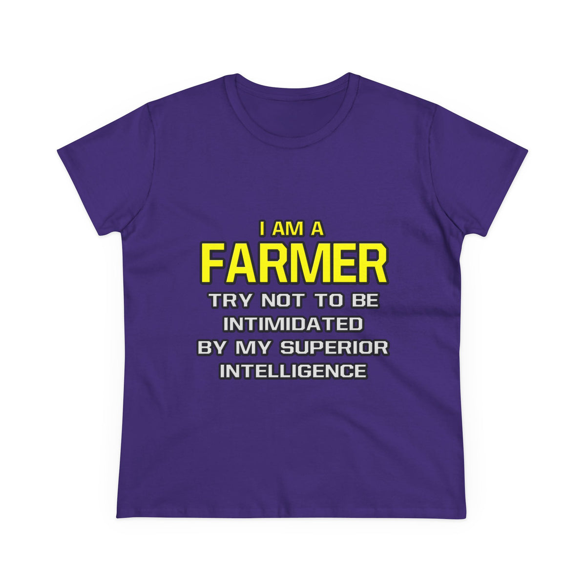 Farmer...Superior Intelligence - Women's Midweight Cotton Tee